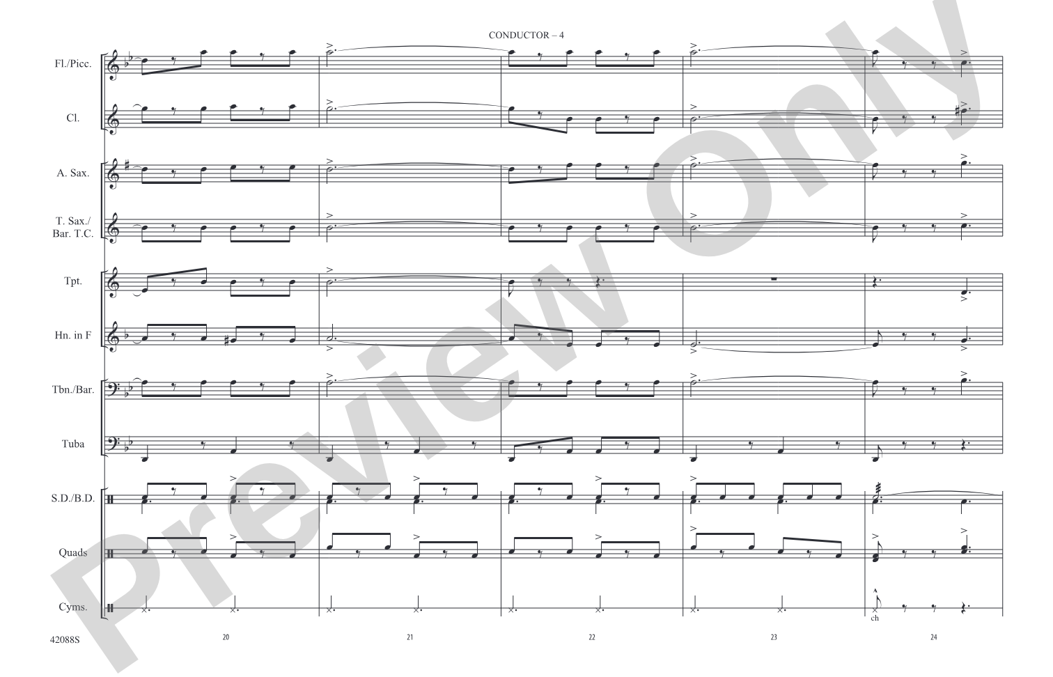 Funiculi, Funicula: Marching Band Conductor Score & Parts
