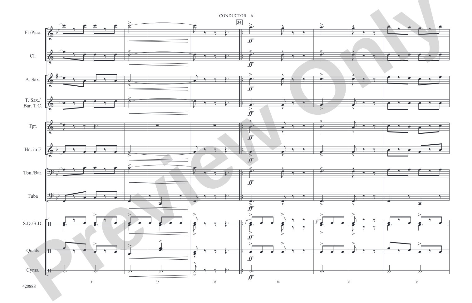 Funiculi, Funicula: Marching Band Conductor Score & Parts