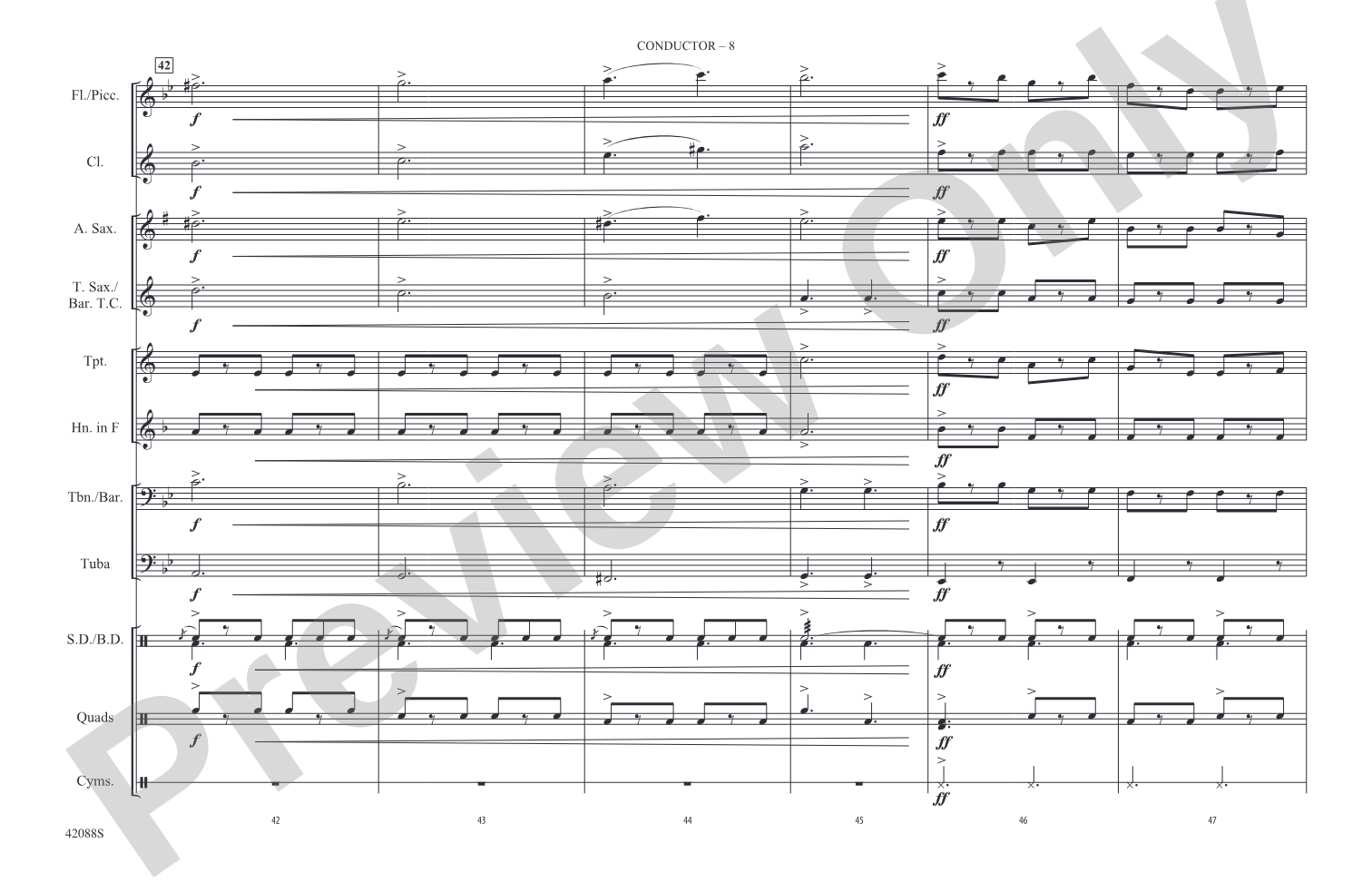 Funiculi, Funicula: Marching Band Conductor Score & Parts