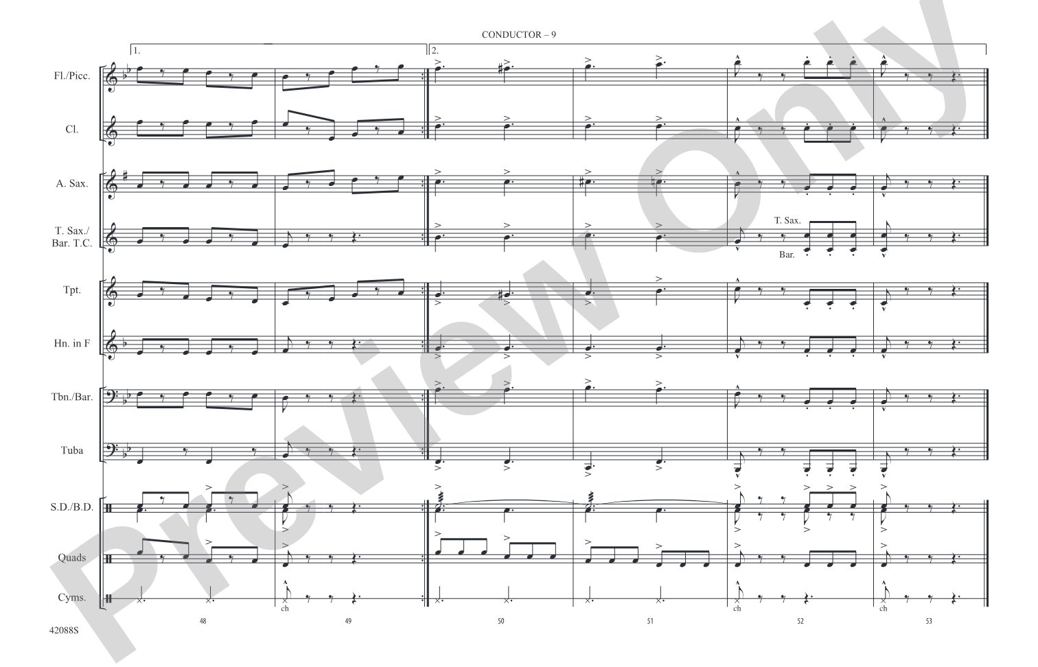Funiculi, Funicula: Marching Band Conductor Score & Parts