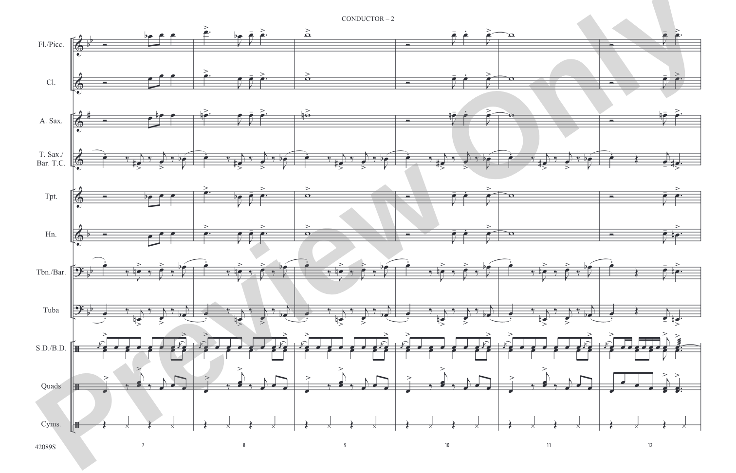 Mustang Sally: Marching Band Conductor Score & Parts