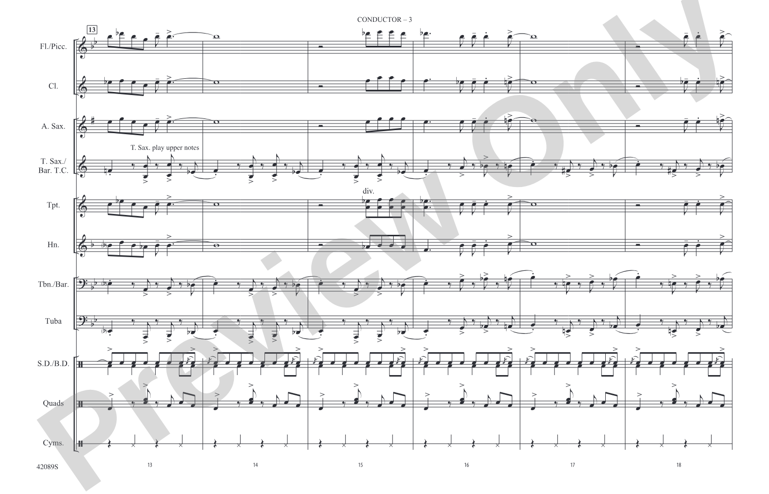 Mustang Sally: Marching Band Conductor Score & Parts