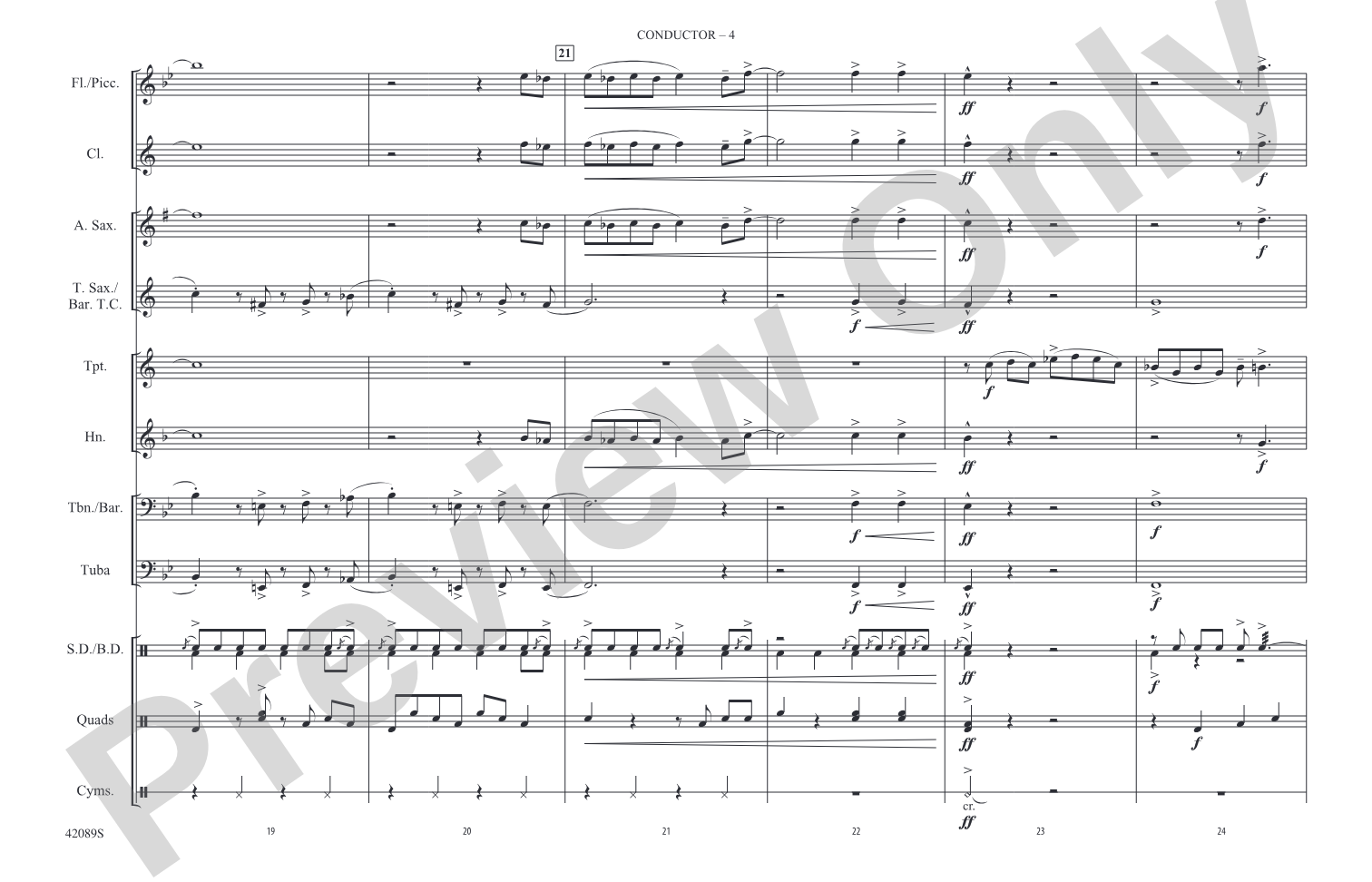 Mustang Sally: Marching Band Conductor Score & Parts