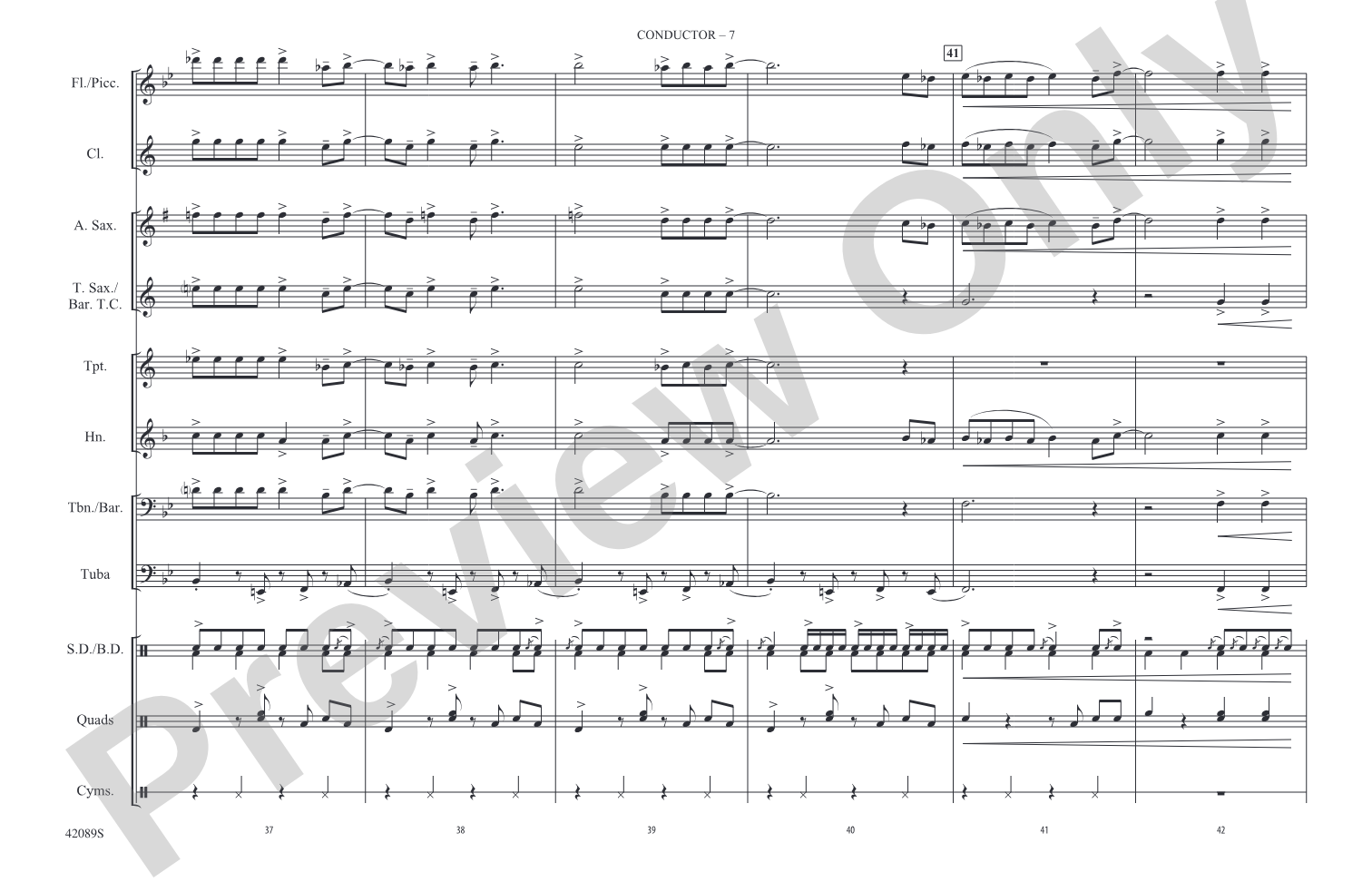 Mustang Sally: Marching Band Conductor Score & Parts