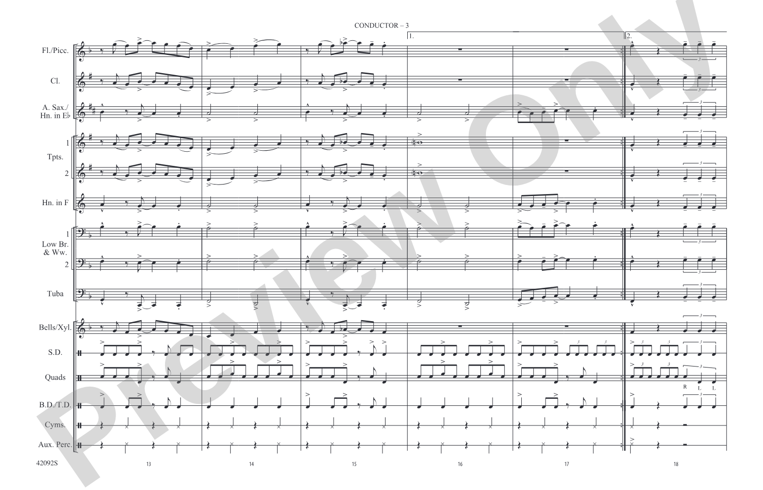 Come Go with Me: Marching Band Conductor Score & Parts