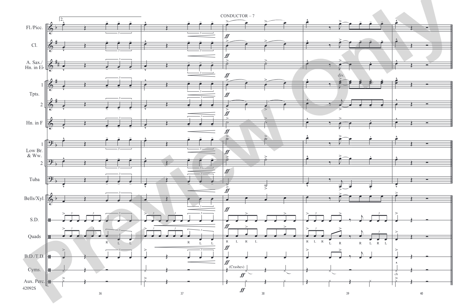 Come Go with Me: Marching Band Conductor Score & Parts