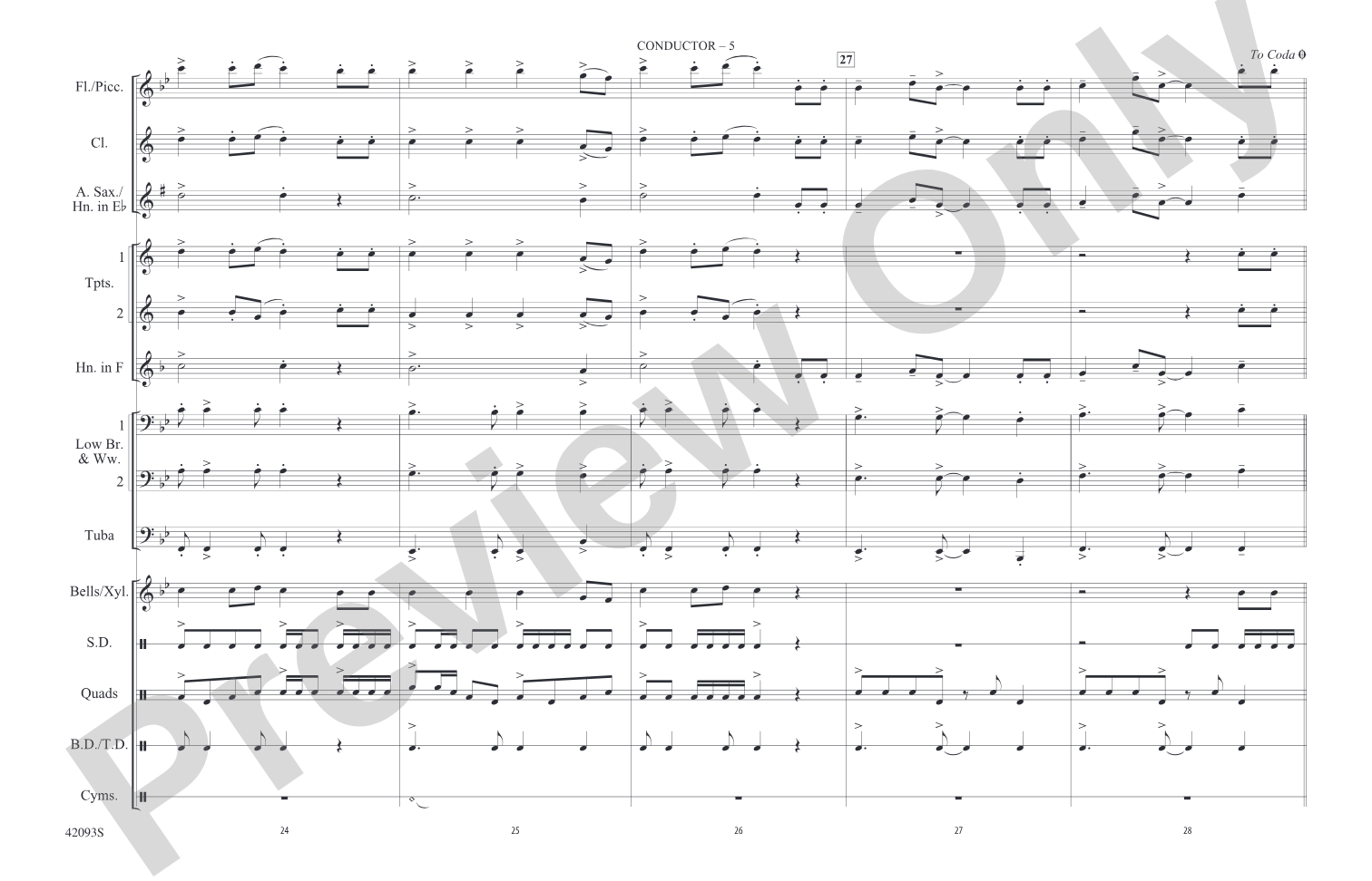 Best Song Ever: Marching Band Conductor Score & Parts