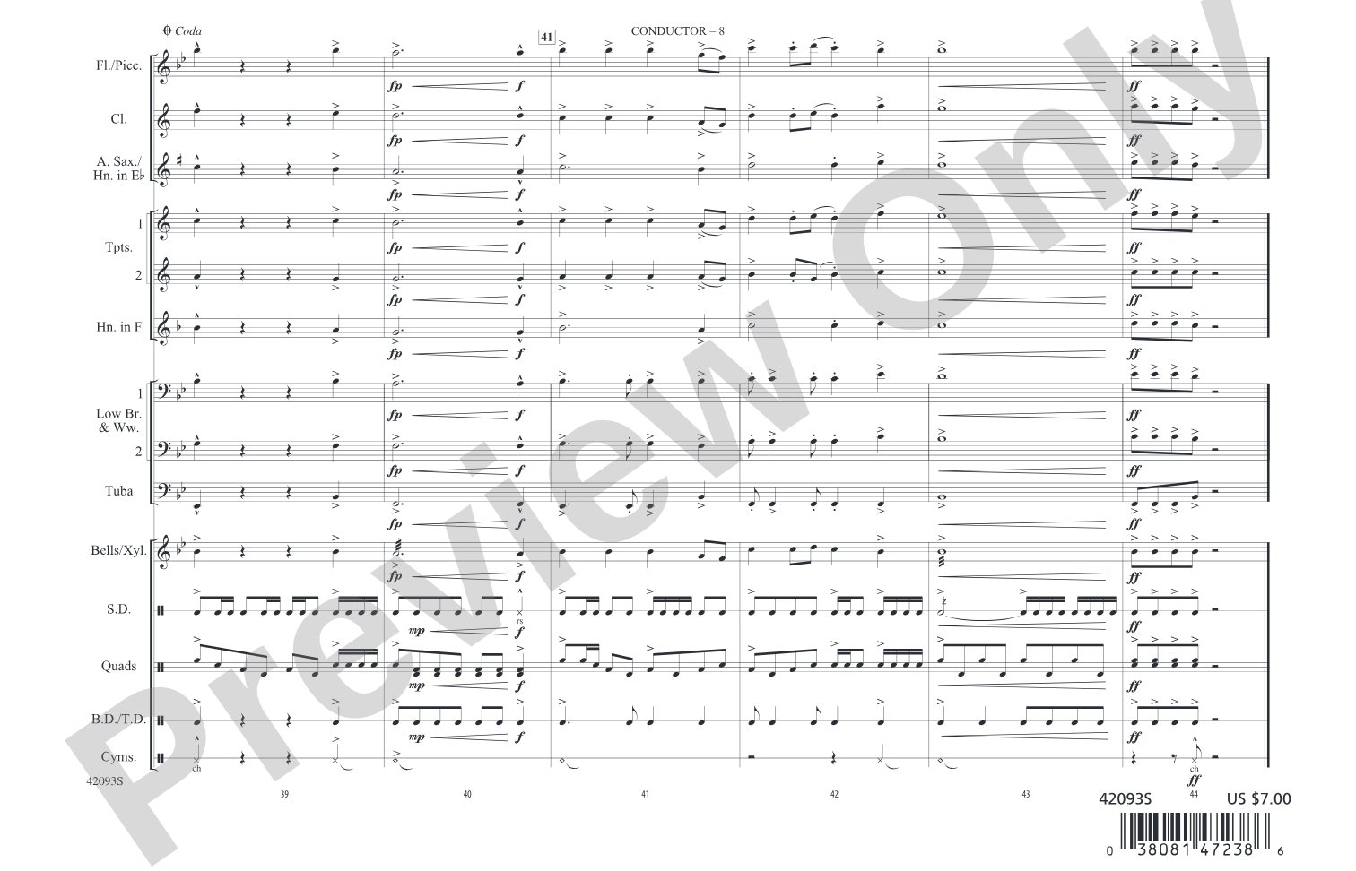 Best Song Ever: Marching Band Conductor Score & Parts