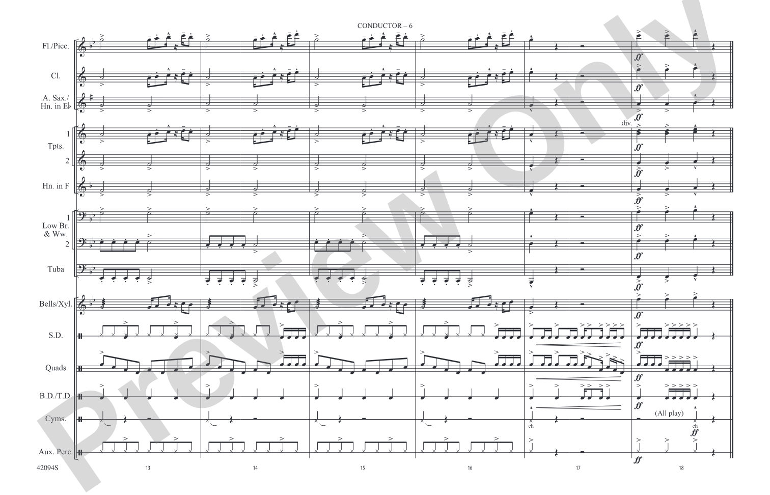 Rockin' Sports Jams, Vol. 3: Marching Band Conductor Score & Parts