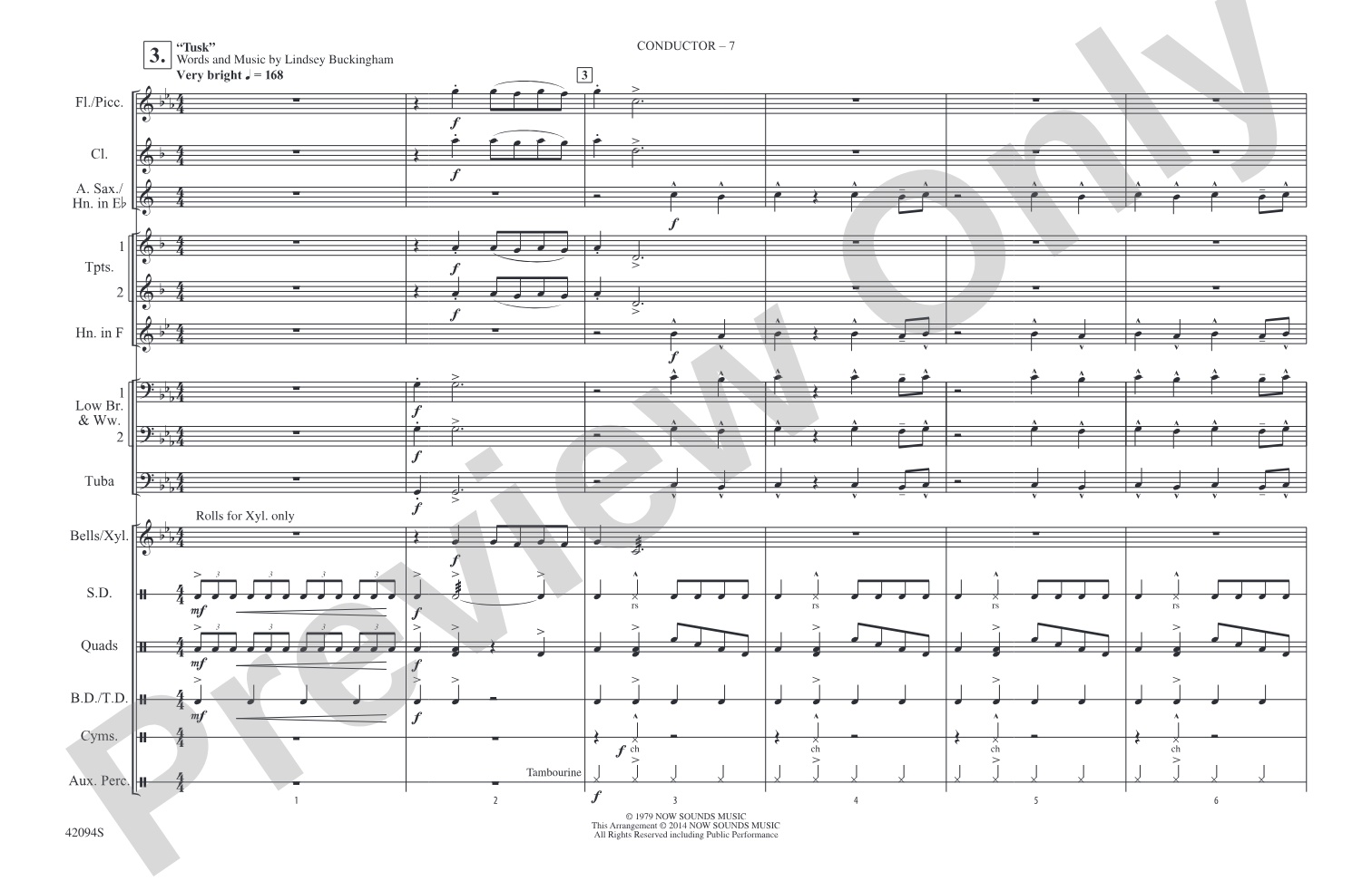 Rockin' Sports Jams, Vol. 3: Marching Band Conductor Score & Parts
