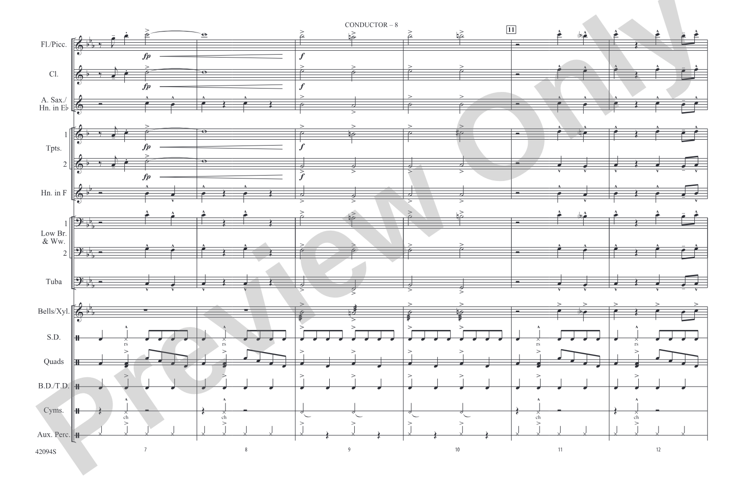 Rockin' Sports Jams, Vol. 3: Marching Band Conductor Score & Parts