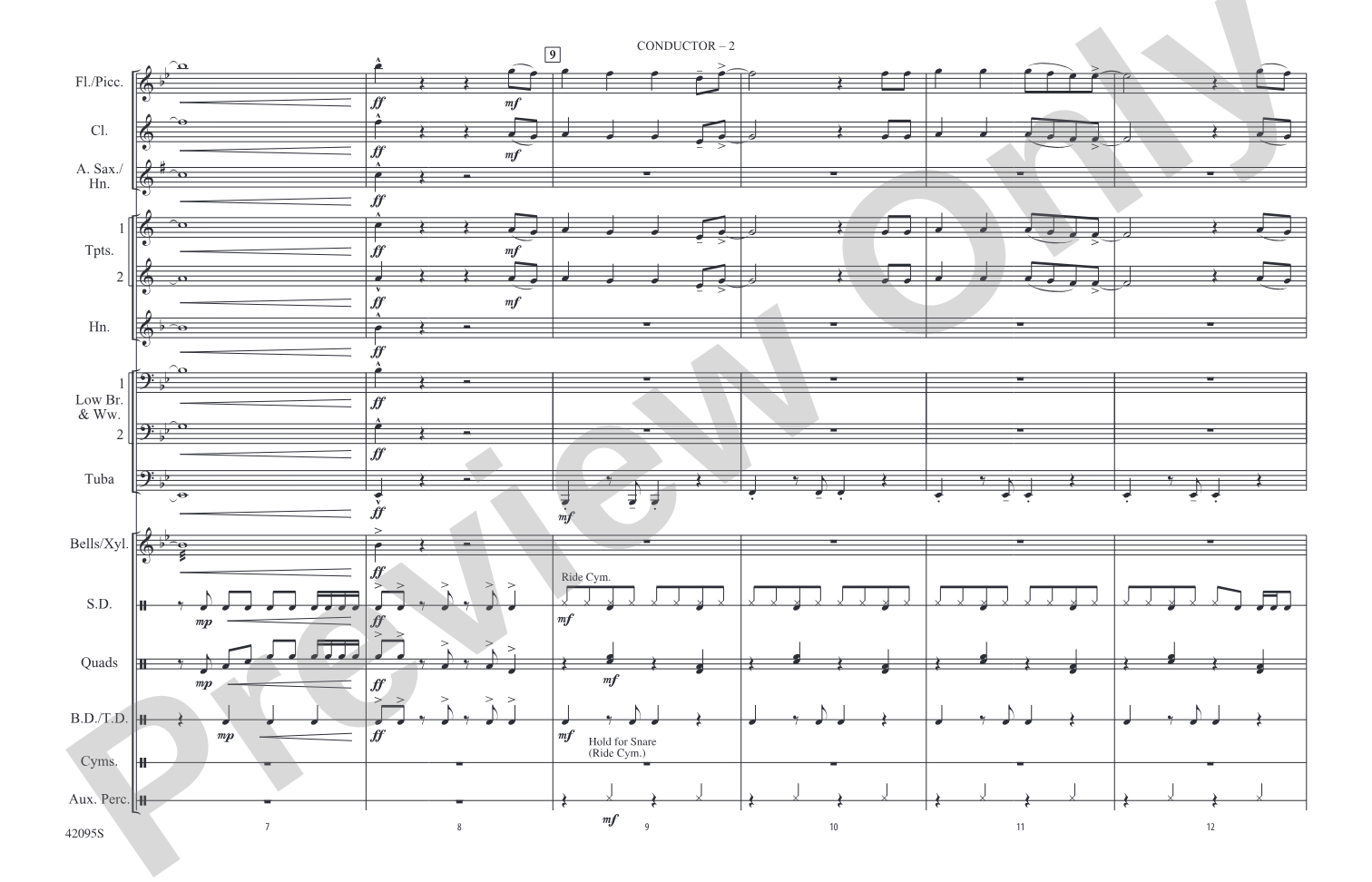 Already Gone: Marching Band Conductor Score & Parts