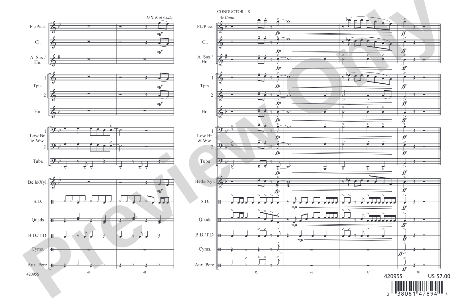 Already Gone: Marching Band Conductor Score & Parts