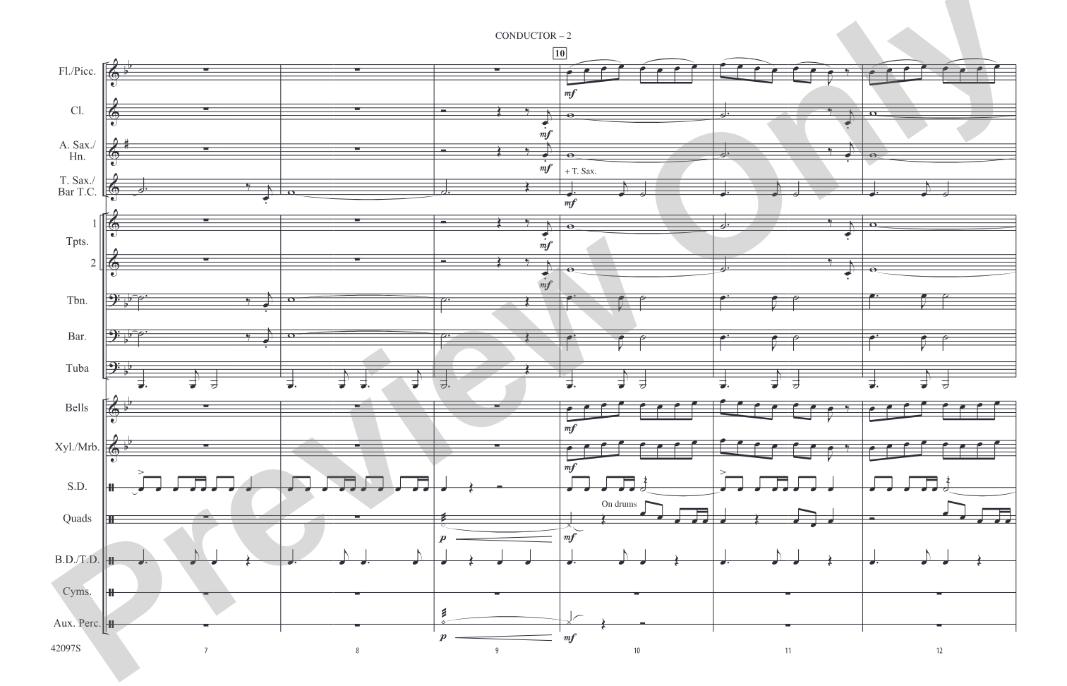 Man of Steel, Part 1: Marching Band Conductor Score & Parts