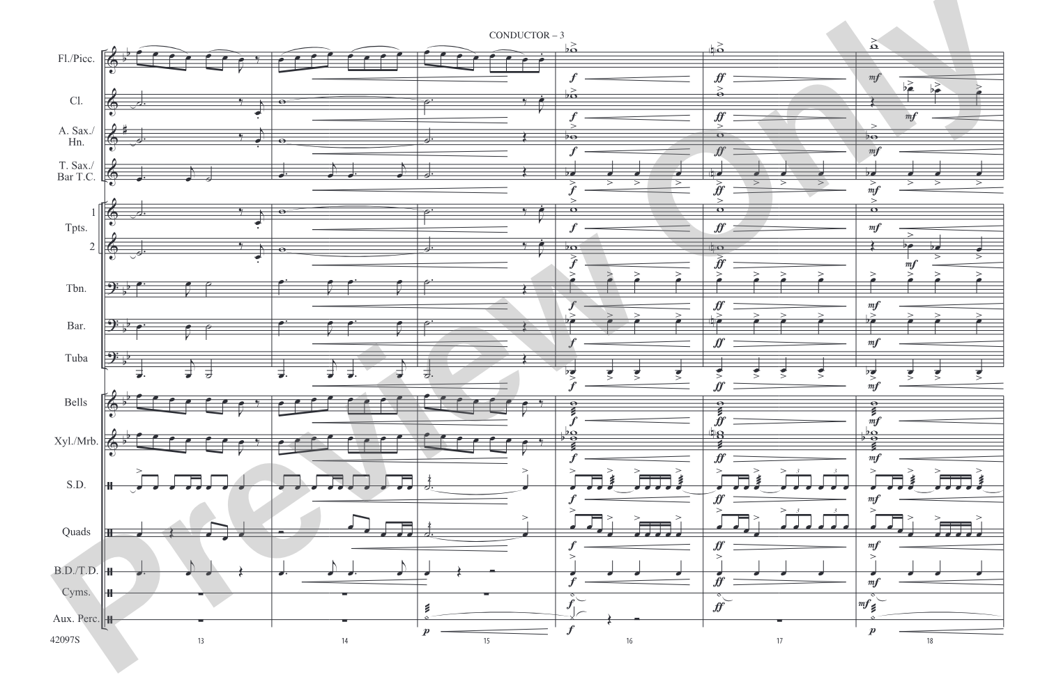 Man of Steel, Part 1: Marching Band Conductor Score & Parts