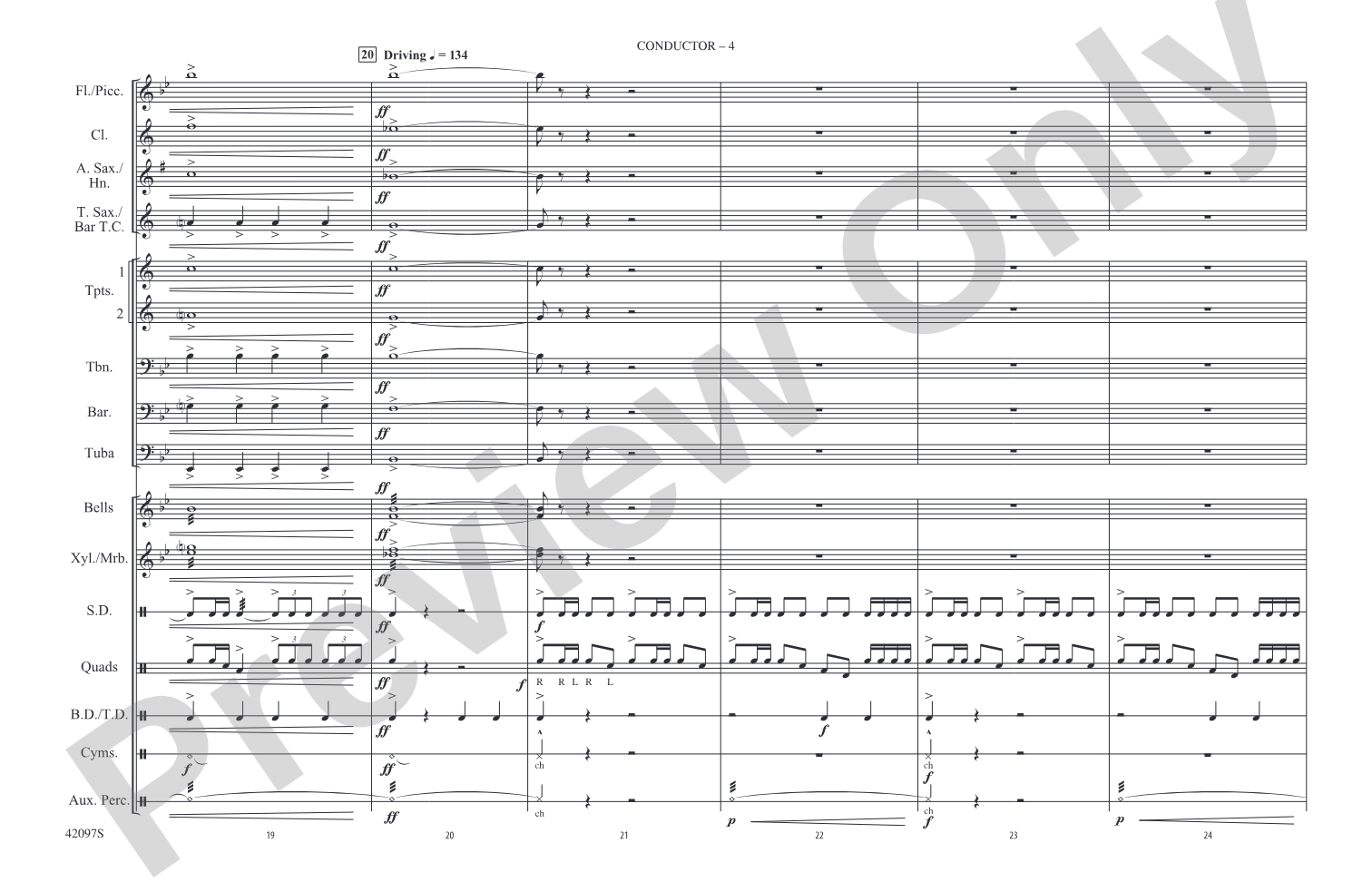 Man of Steel, Part 1: Marching Band Conductor Score & Parts