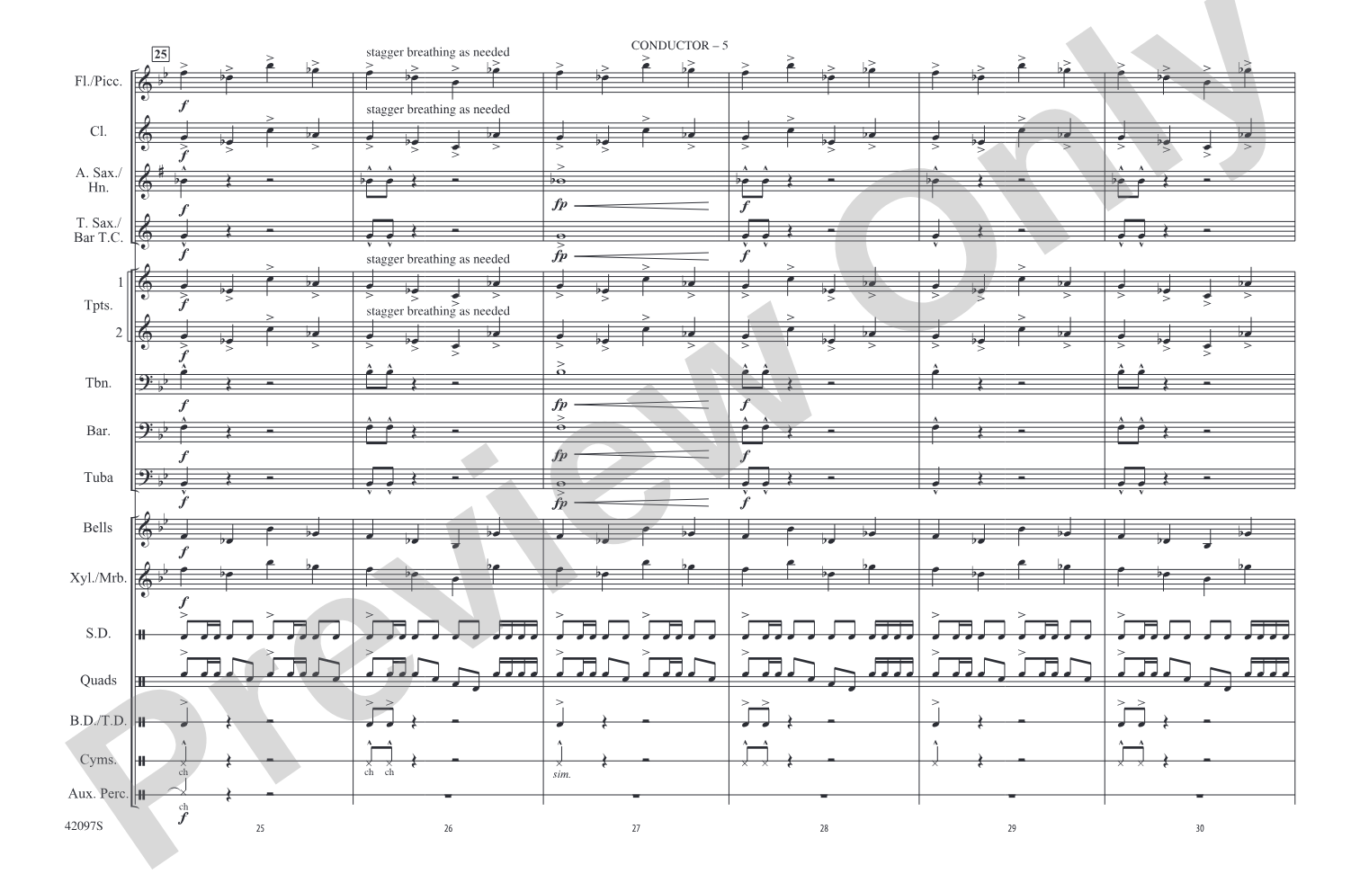 Man of Steel, Part 1: Marching Band Conductor Score & Parts