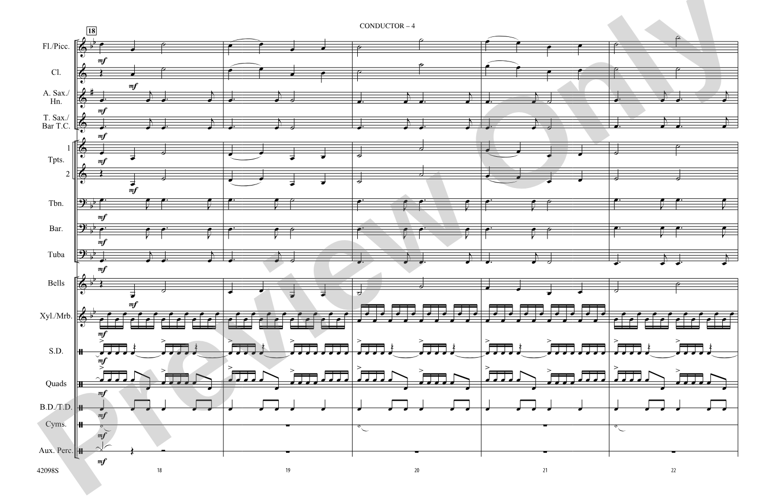 Man of Steel, Part 2: Marching Band Conductor Score & Parts