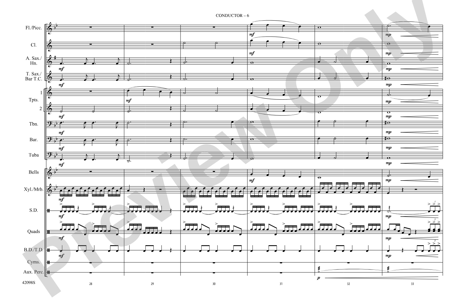 Man of Steel, Part 2: Marching Band Conductor Score & Parts