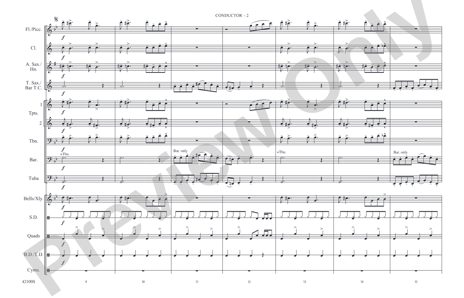 The Jazz Police: Marching Band Conductor Score & Parts