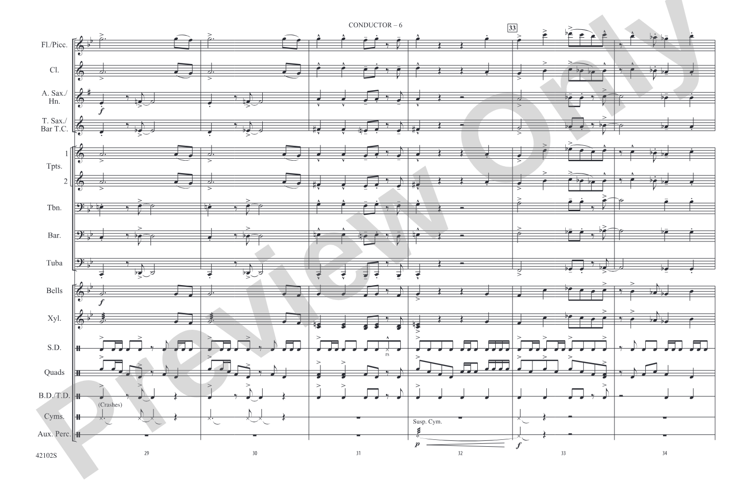 El Bandido: Marching Band Conductor Score & Parts
