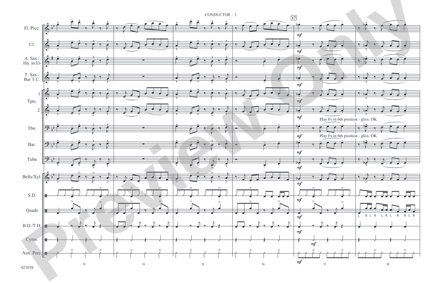 Push It: Marching Band Conductor Score & Parts