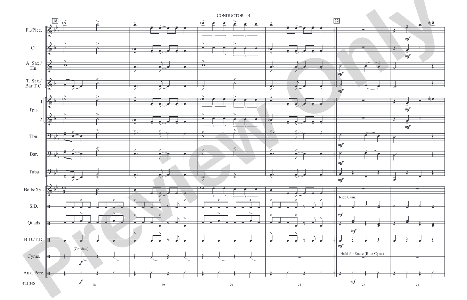 Love Me Do: Marching Band Conductor Score & Parts