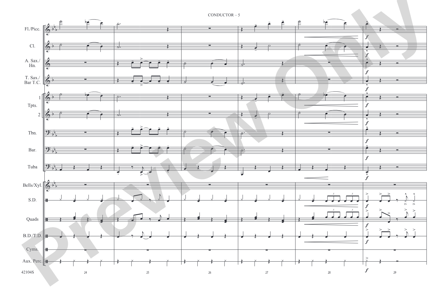 Love Me Do: Marching Band Conductor Score & Parts
