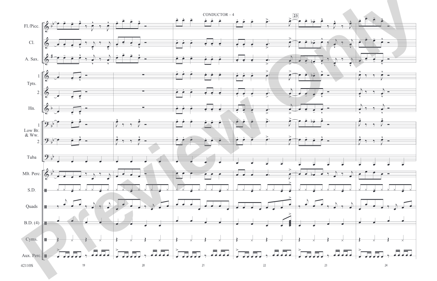 Funkytown: Marching Band Conductor Score & Parts