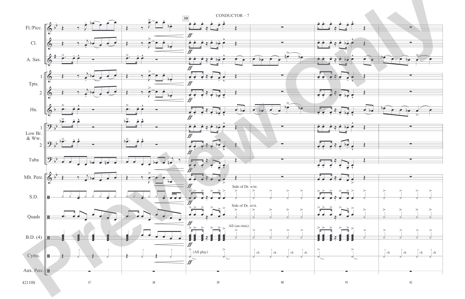 Funkytown: Marching Band Conductor Score & Parts