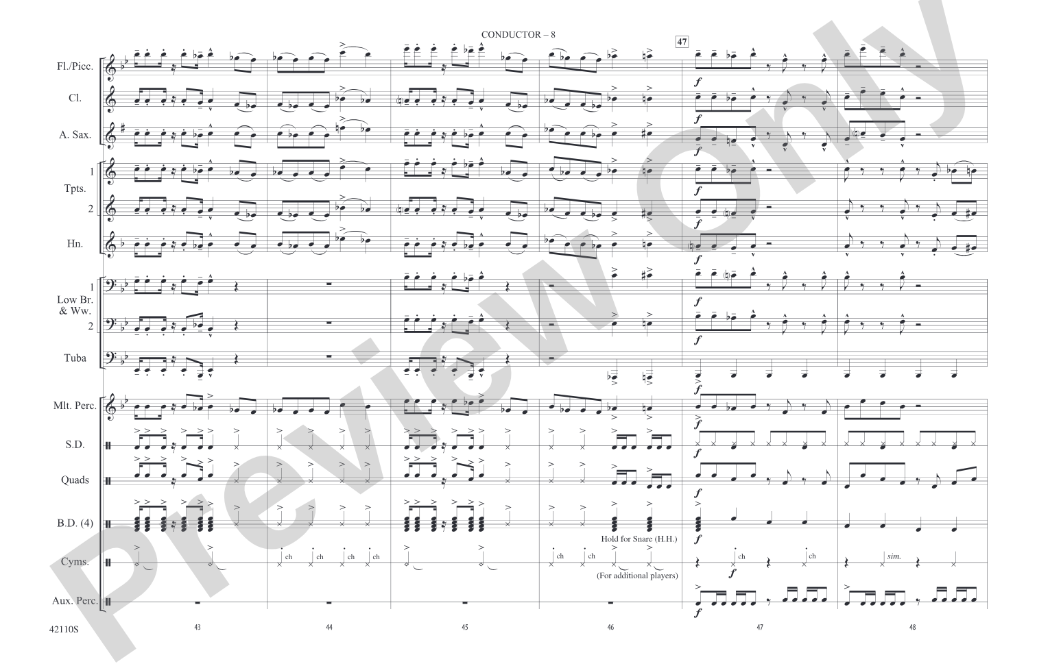Funkytown: Marching Band Conductor Score & Parts