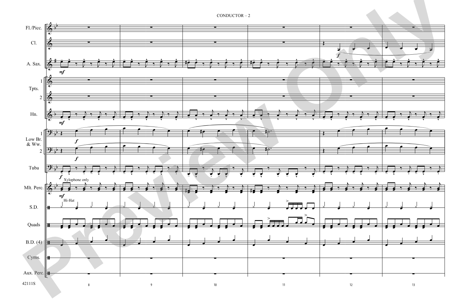 Paint It, Black: Marching Band Conductor Score & Parts