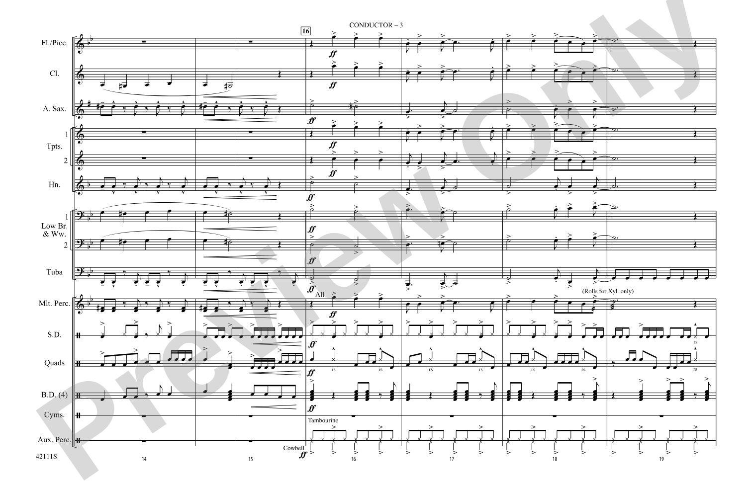 Paint It, Black: Marching Band Conductor Score & Parts
