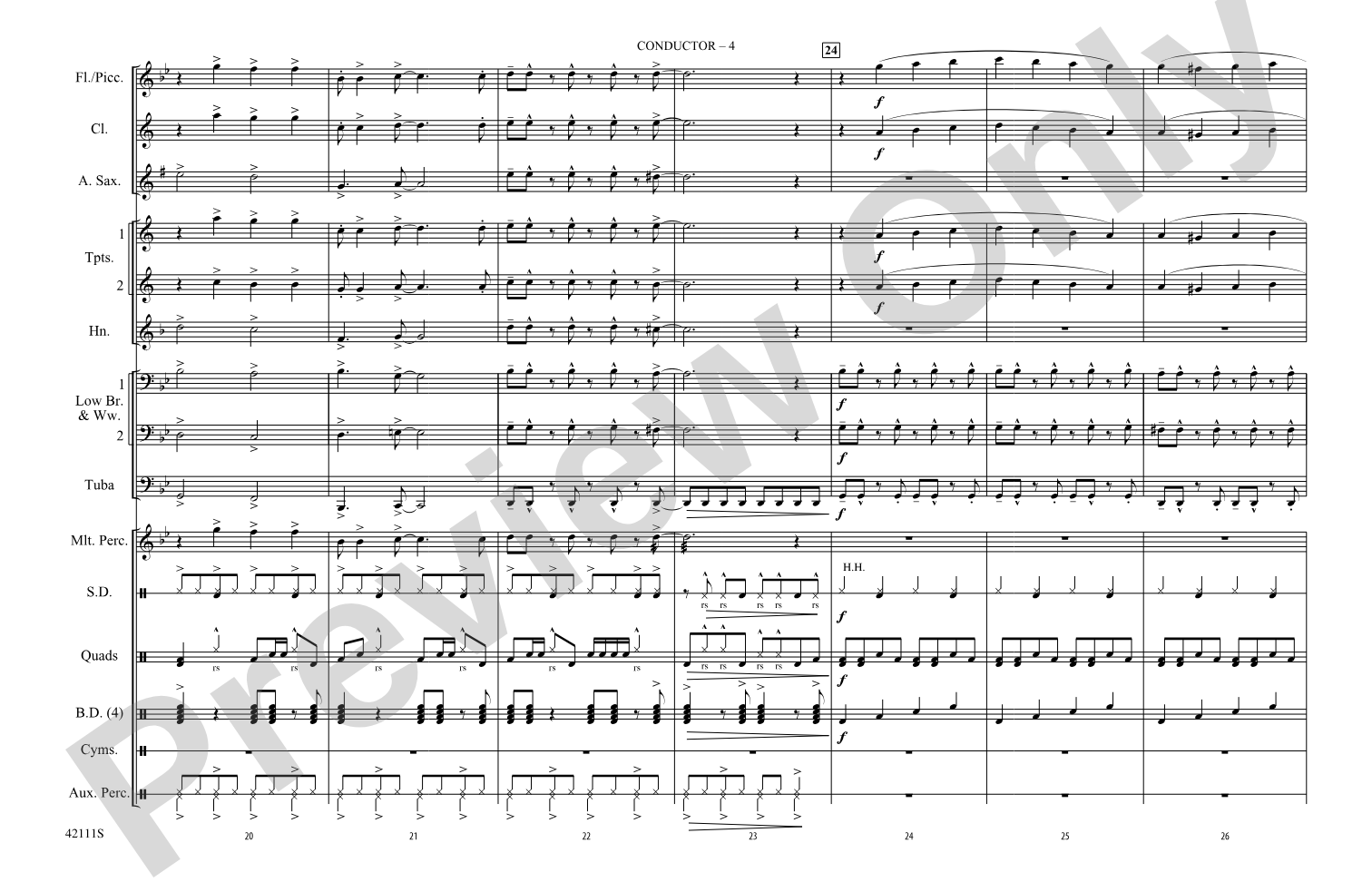 Paint It, Black: Marching Band Conductor Score & Parts