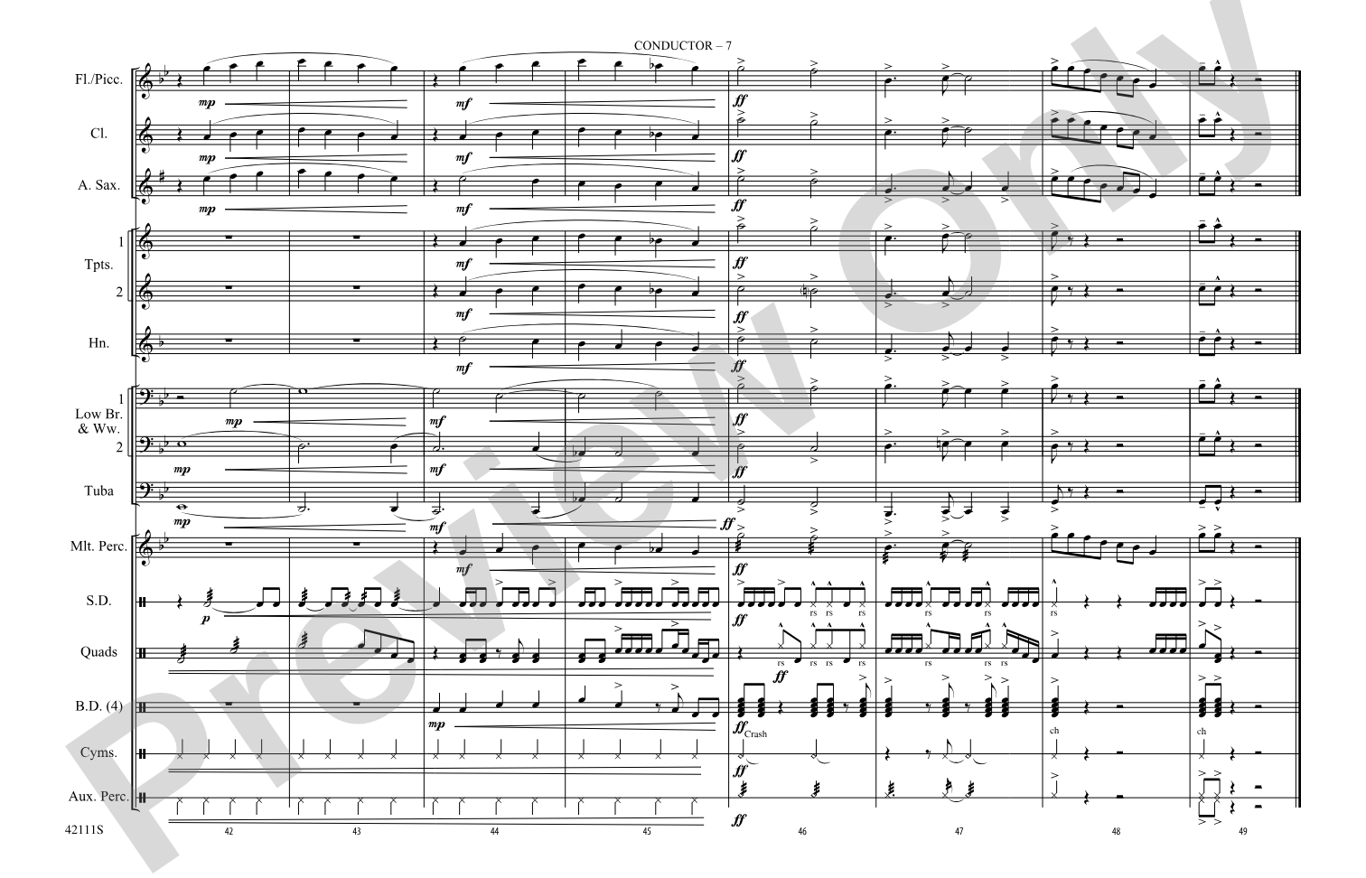 Paint It, Black: Marching Band Conductor Score & Parts