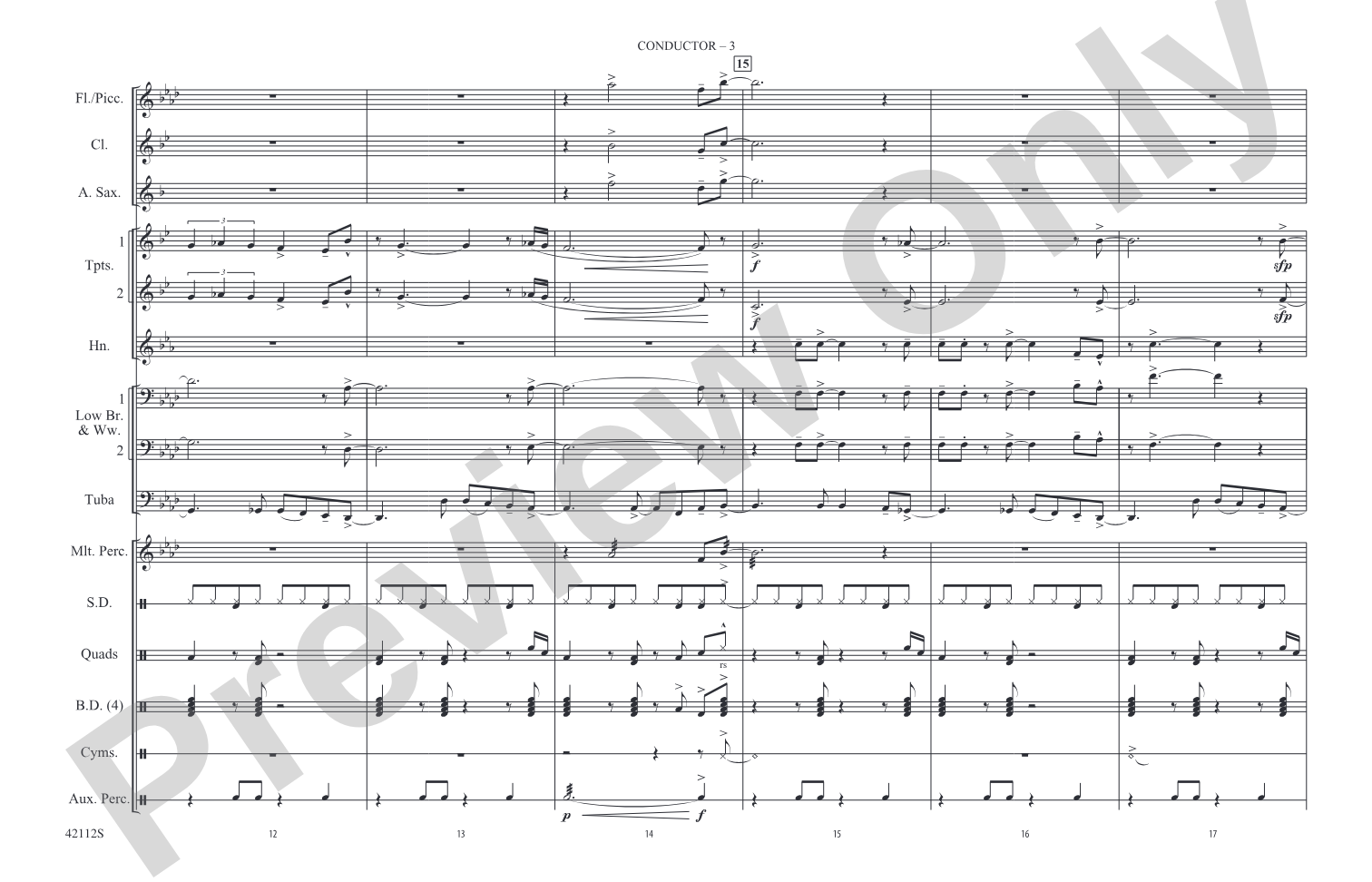 Strutter: Marching Band Conductor Score & Parts