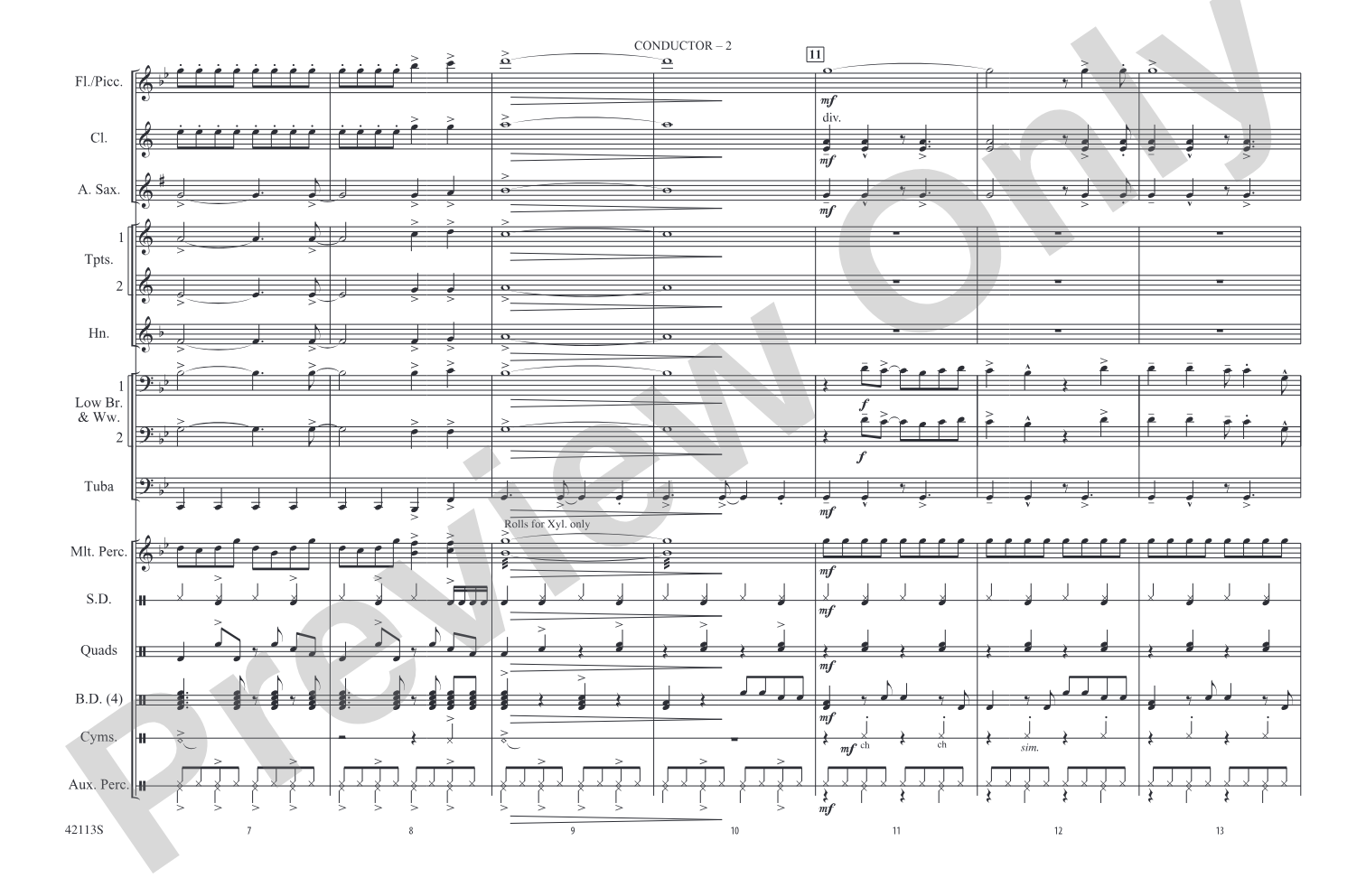 Rebel Yell: Marching Band Conductor Score & Parts