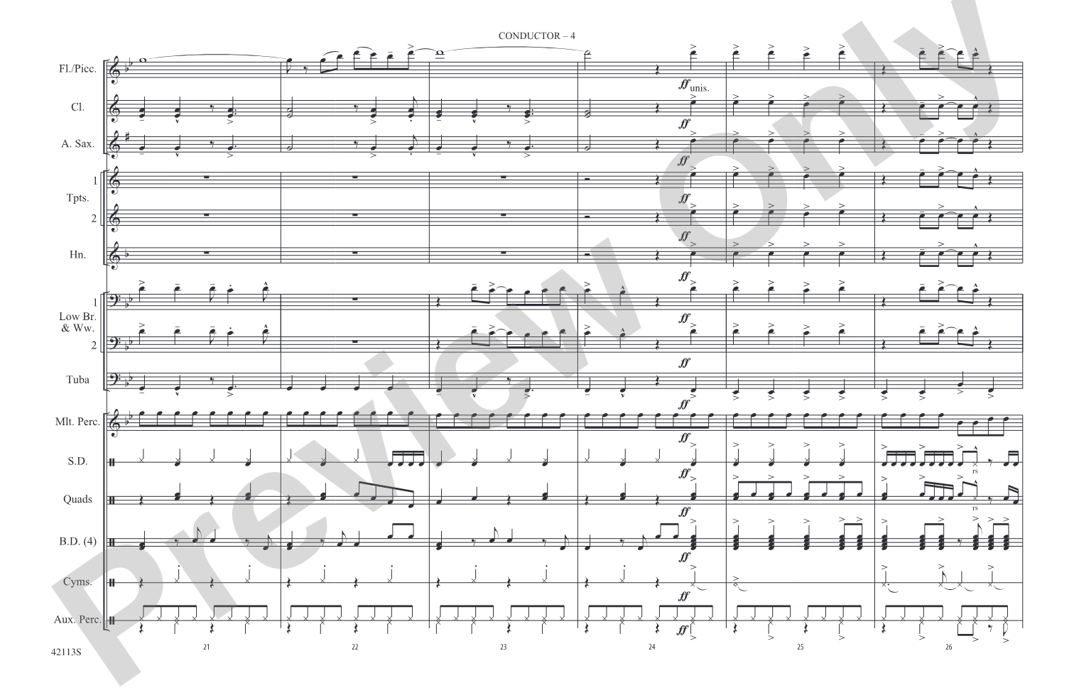 Rebel Yell: Marching Band Conductor Score & Parts