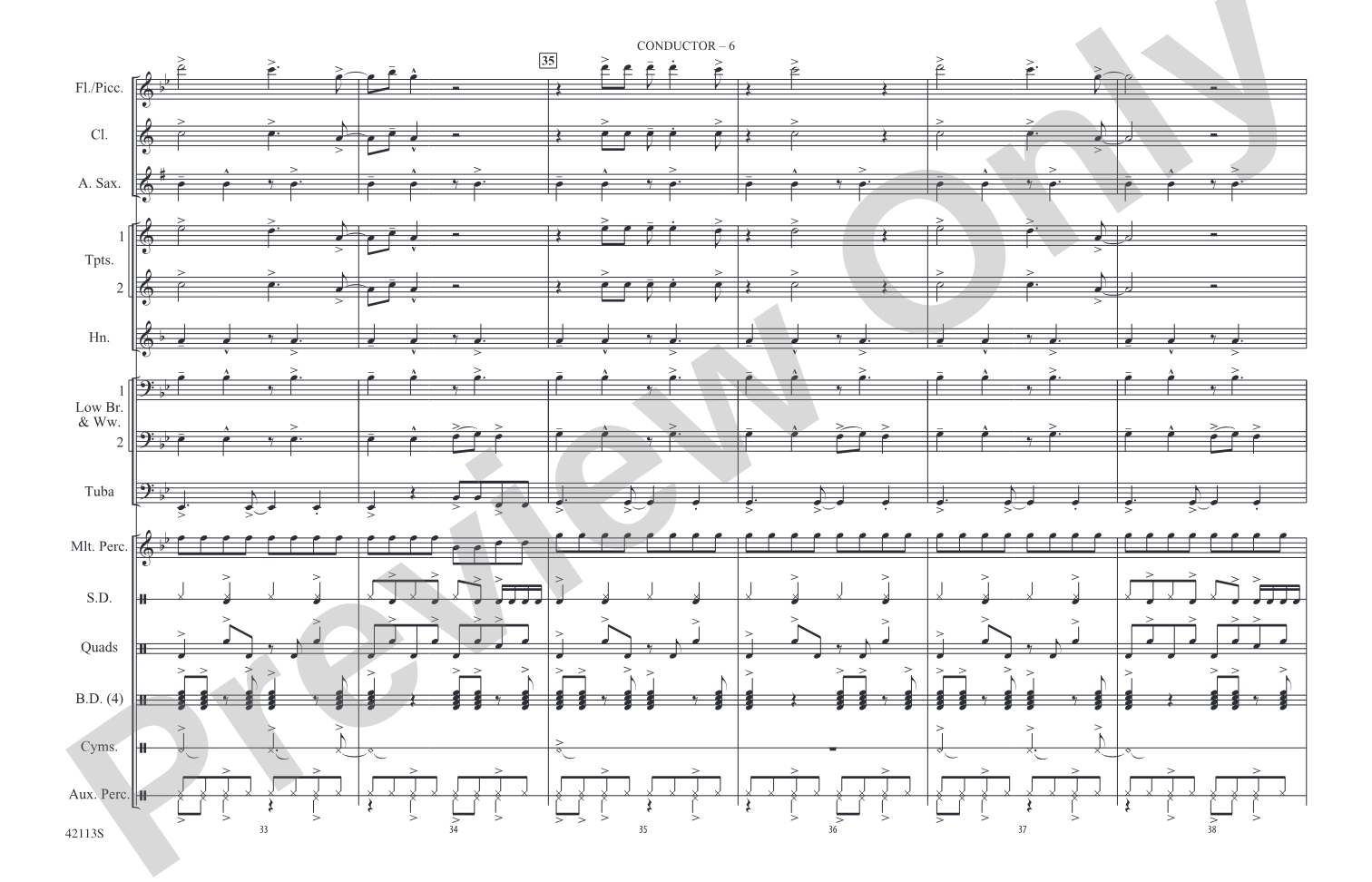 Rebel Yell: Marching Band Conductor Score & Parts