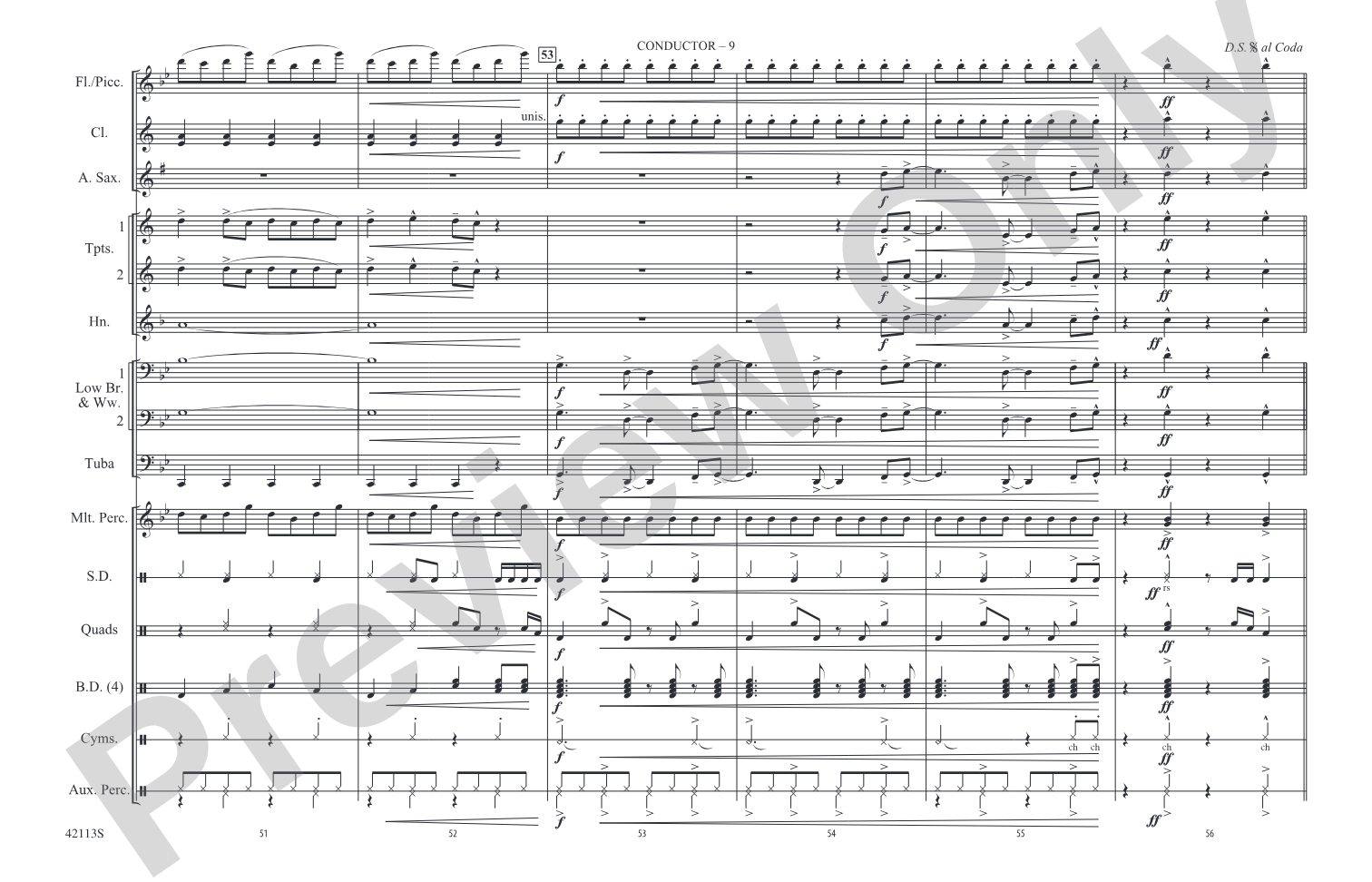 Rebel Yell: Marching Band Conductor Score & Parts