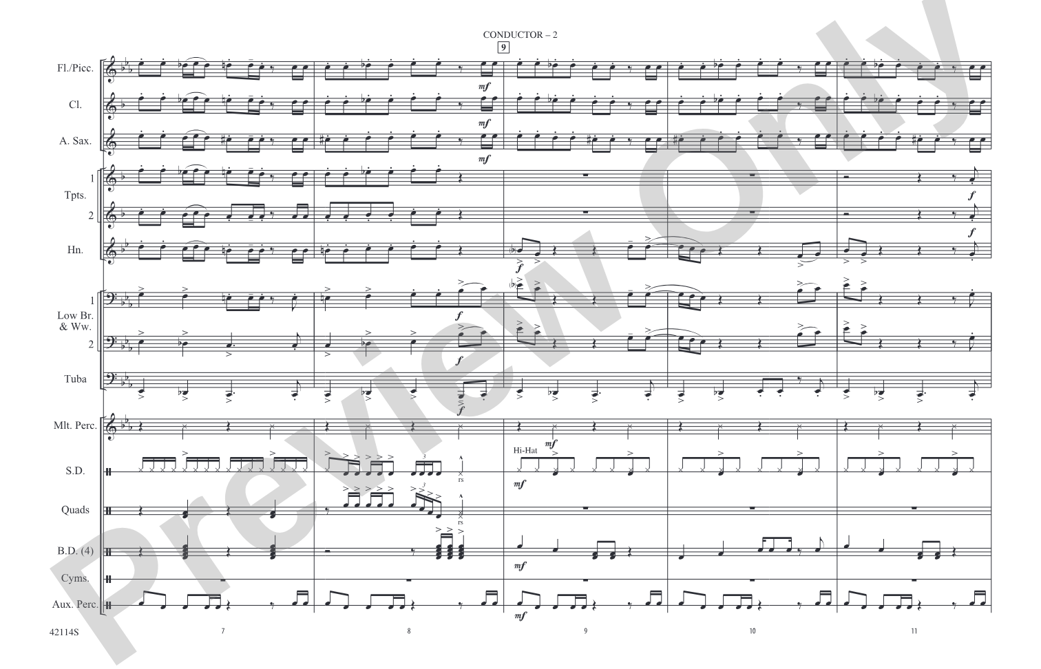 Love Rollercoaster: Marching Band Conductor Score & Parts