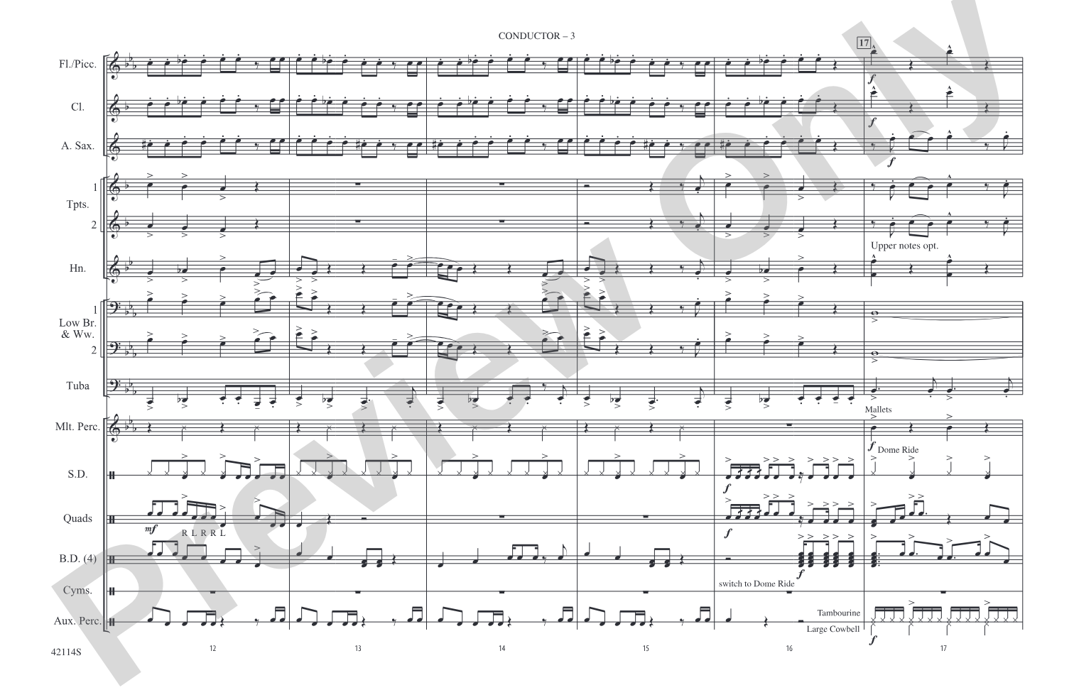 Love Rollercoaster: Marching Band Conductor Score & Parts