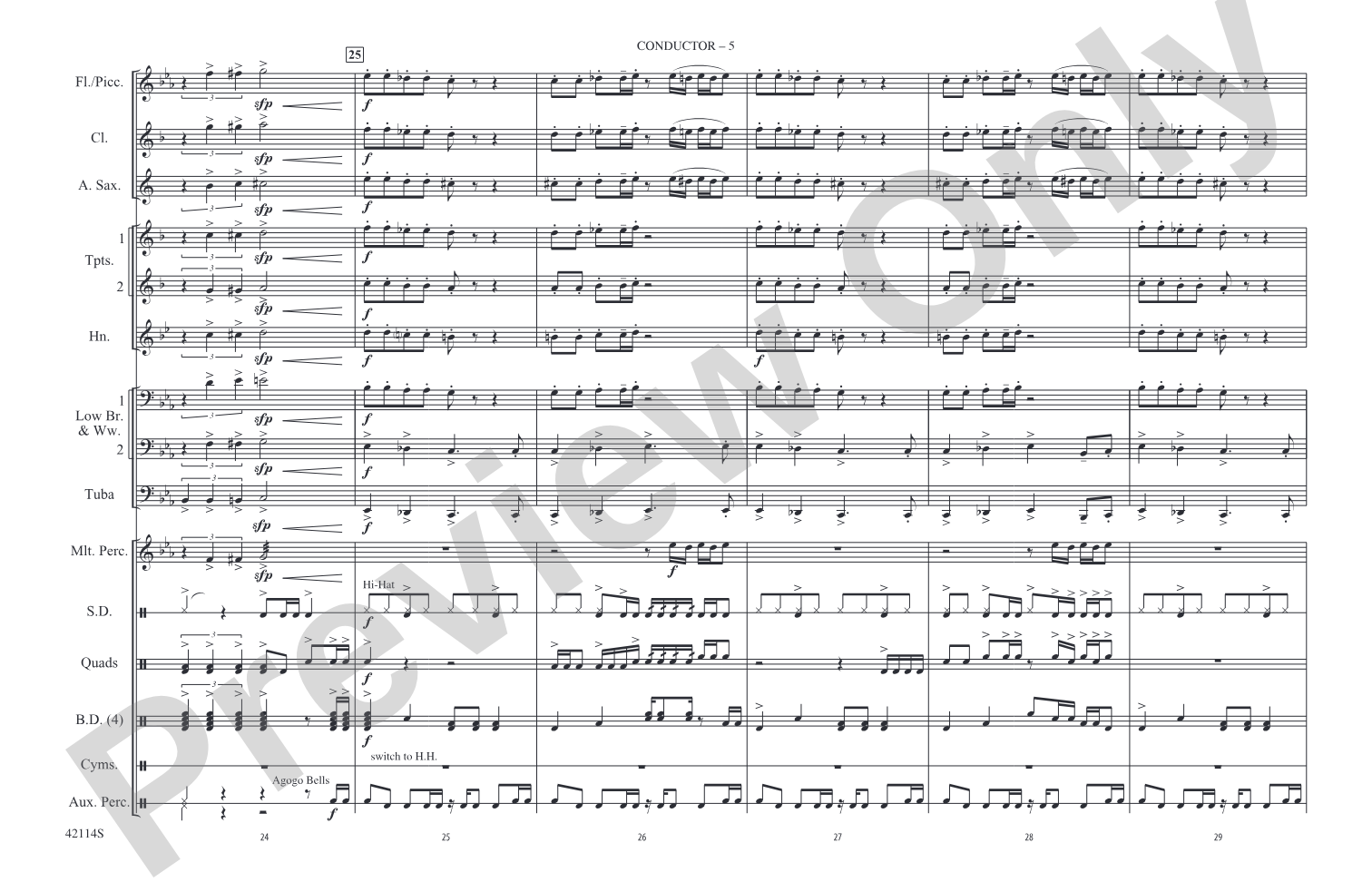 Love Rollercoaster: Marching Band Conductor Score & Parts