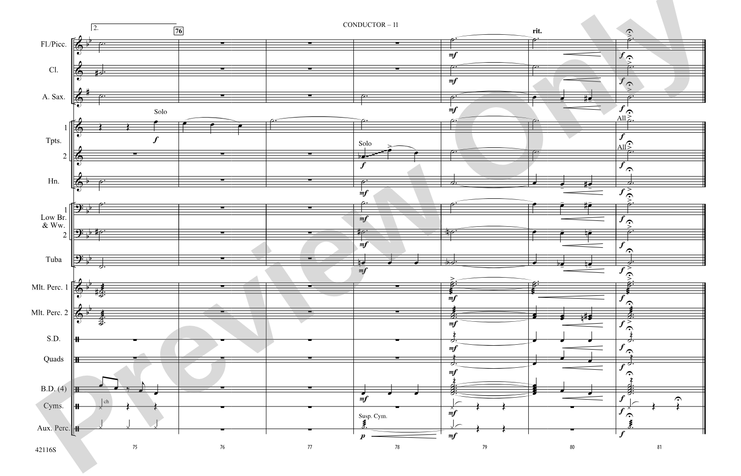 You're Still a Young Man: Marching Band Conductor Score & Parts