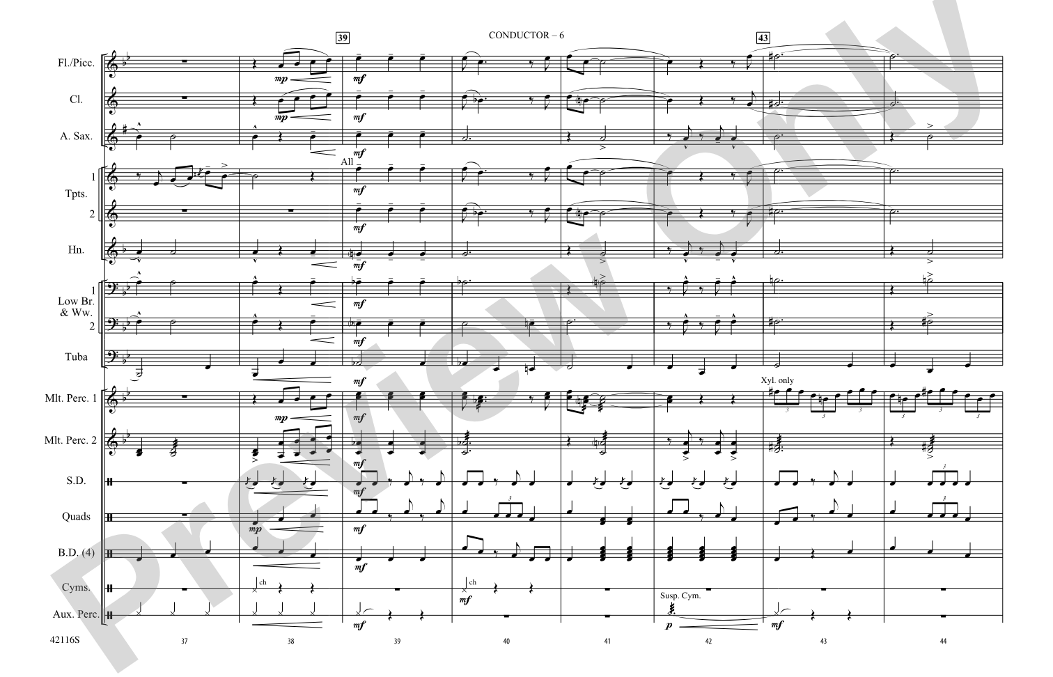 You're Still a Young Man: Marching Band Conductor Score & Parts
