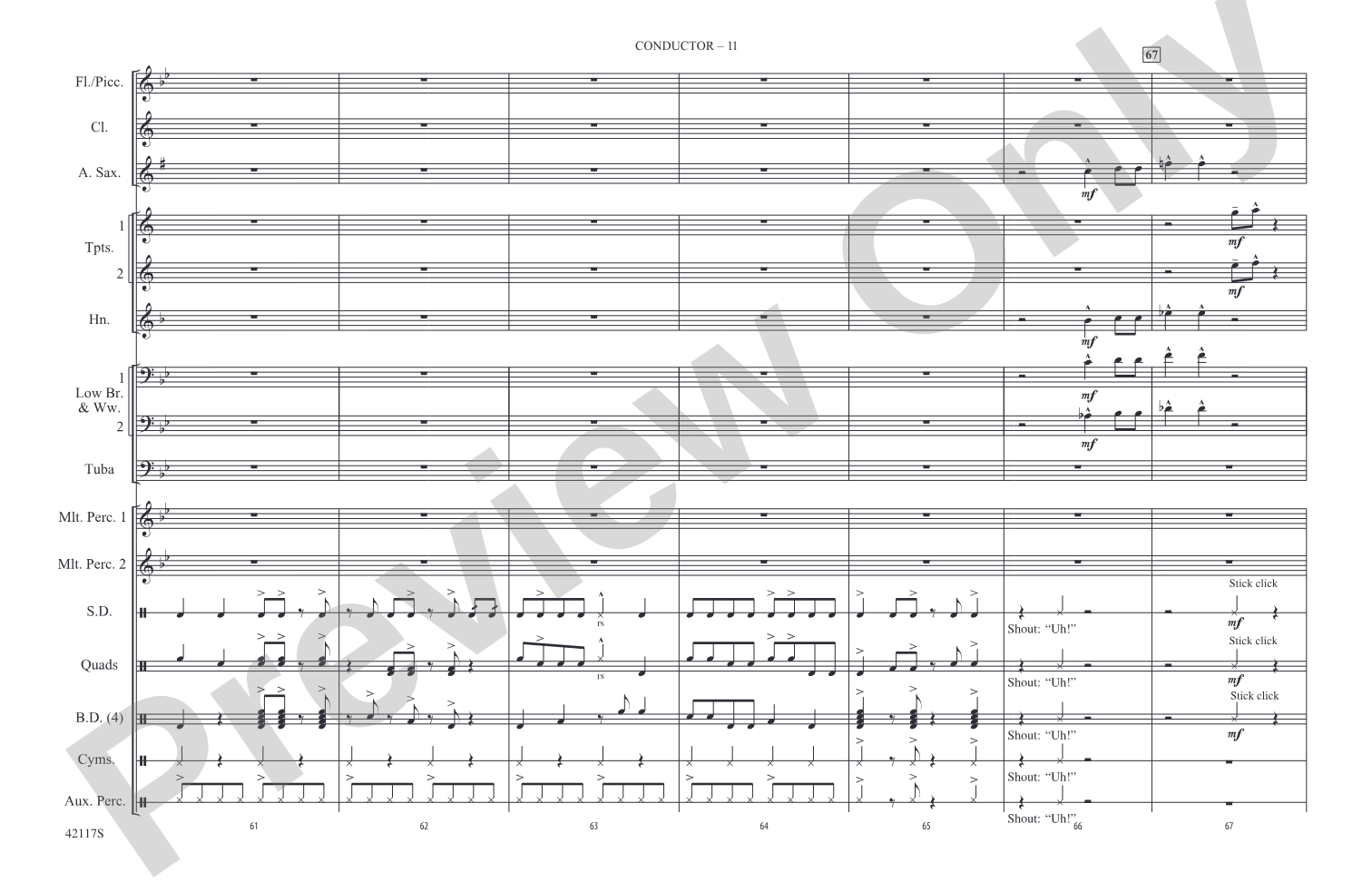 Down to the Nightclub / What Is Hip?: Marching Band Conductor Score & Parts