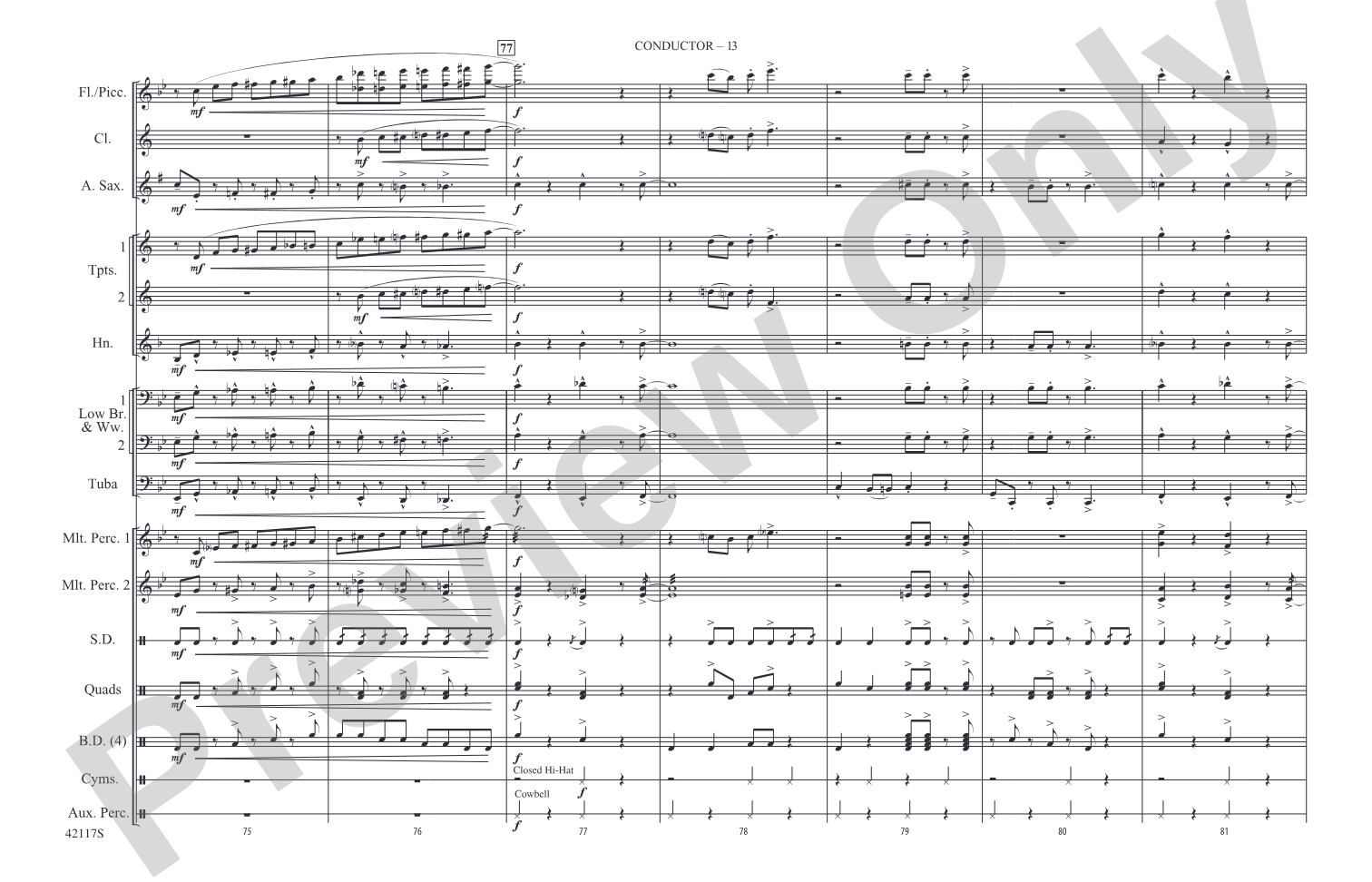 Down to the Nightclub / What Is Hip?: Marching Band Conductor Score & Parts