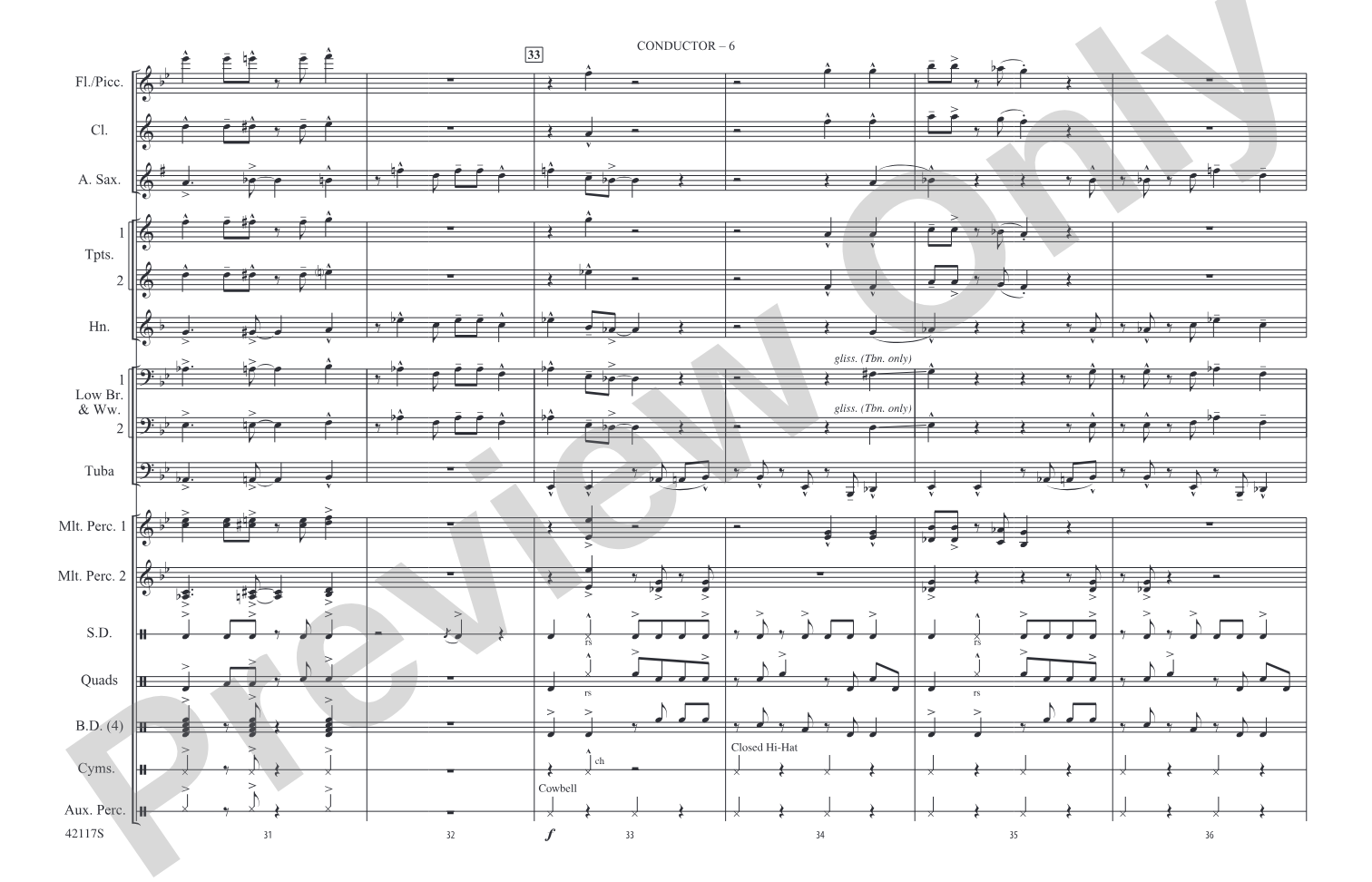 Down to the Nightclub / What Is Hip?: Marching Band Conductor Score & Parts