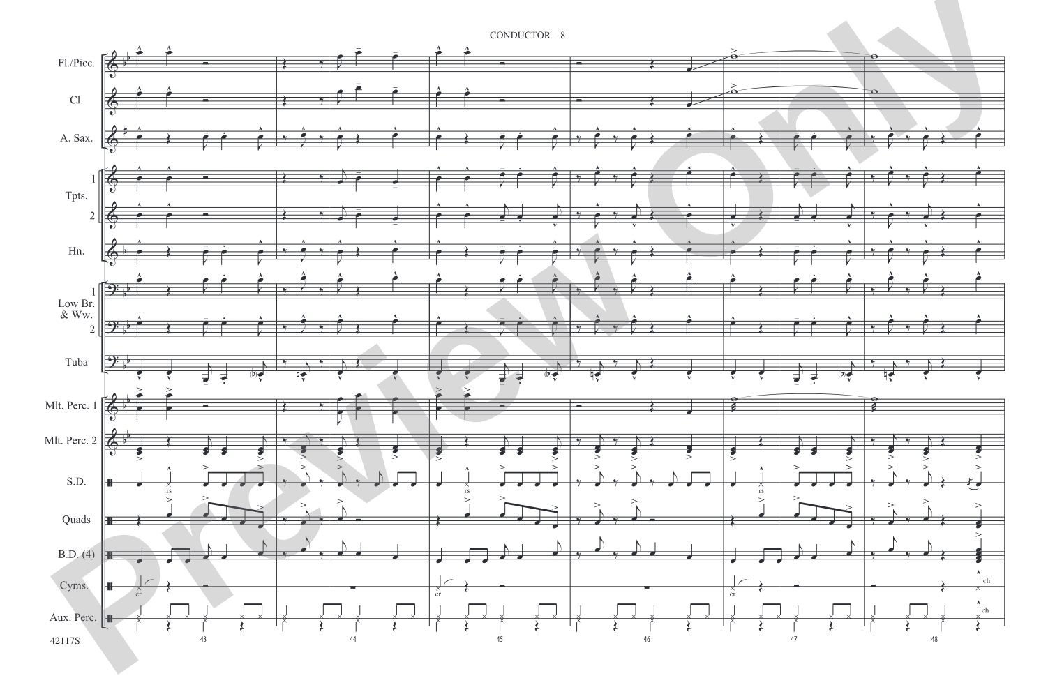 Down to the Nightclub / What Is Hip?: Marching Band Conductor Score & Parts