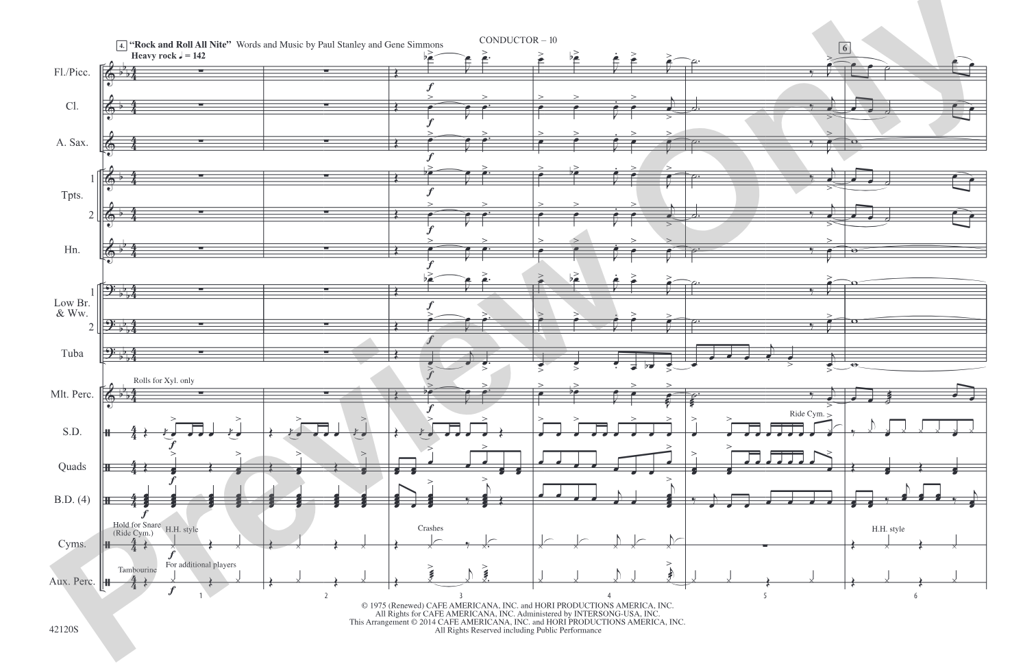 Shorties #20: Marching Band Conductor Score & Parts